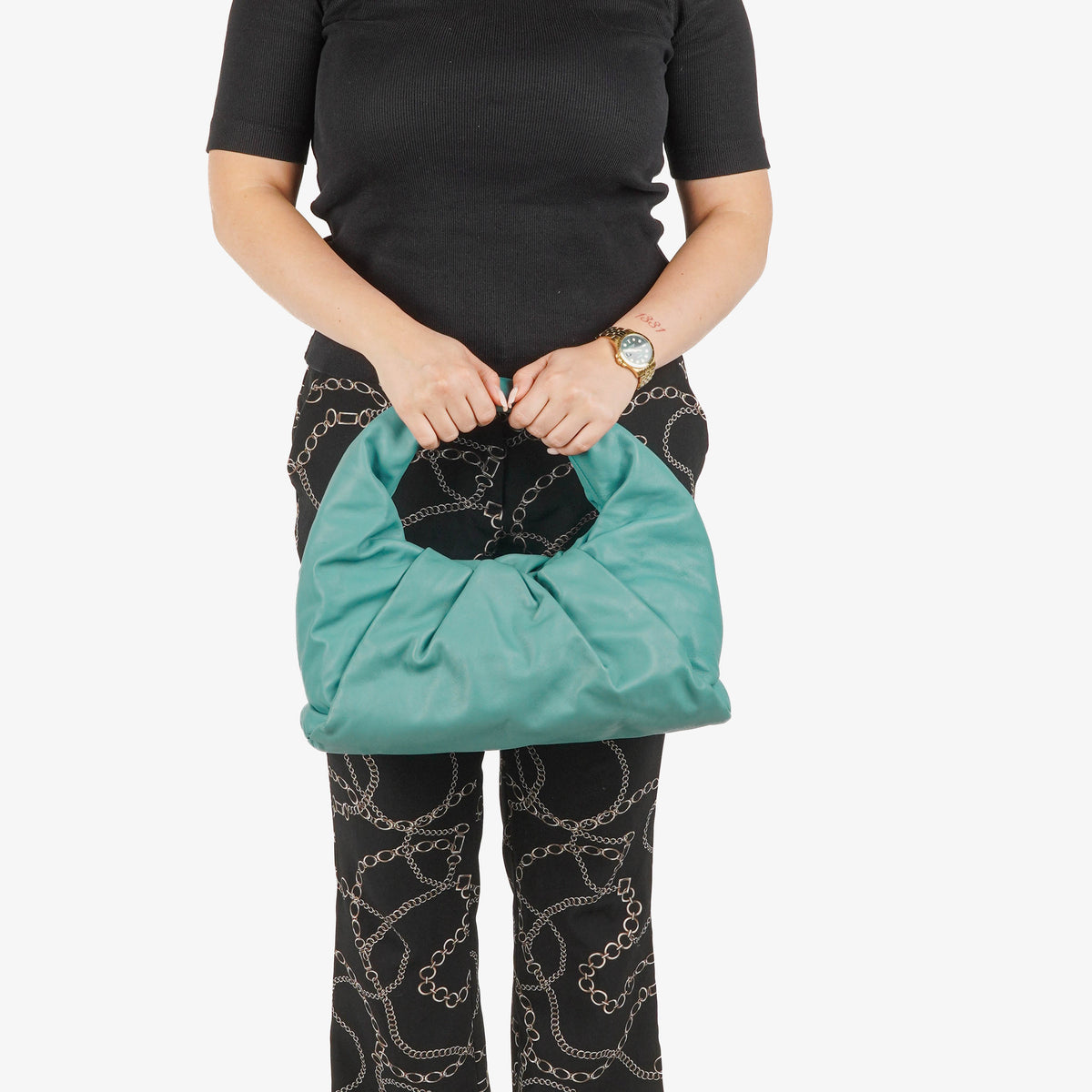 Bottega Veneta Smooth Calfskin The Shoulder Pouch