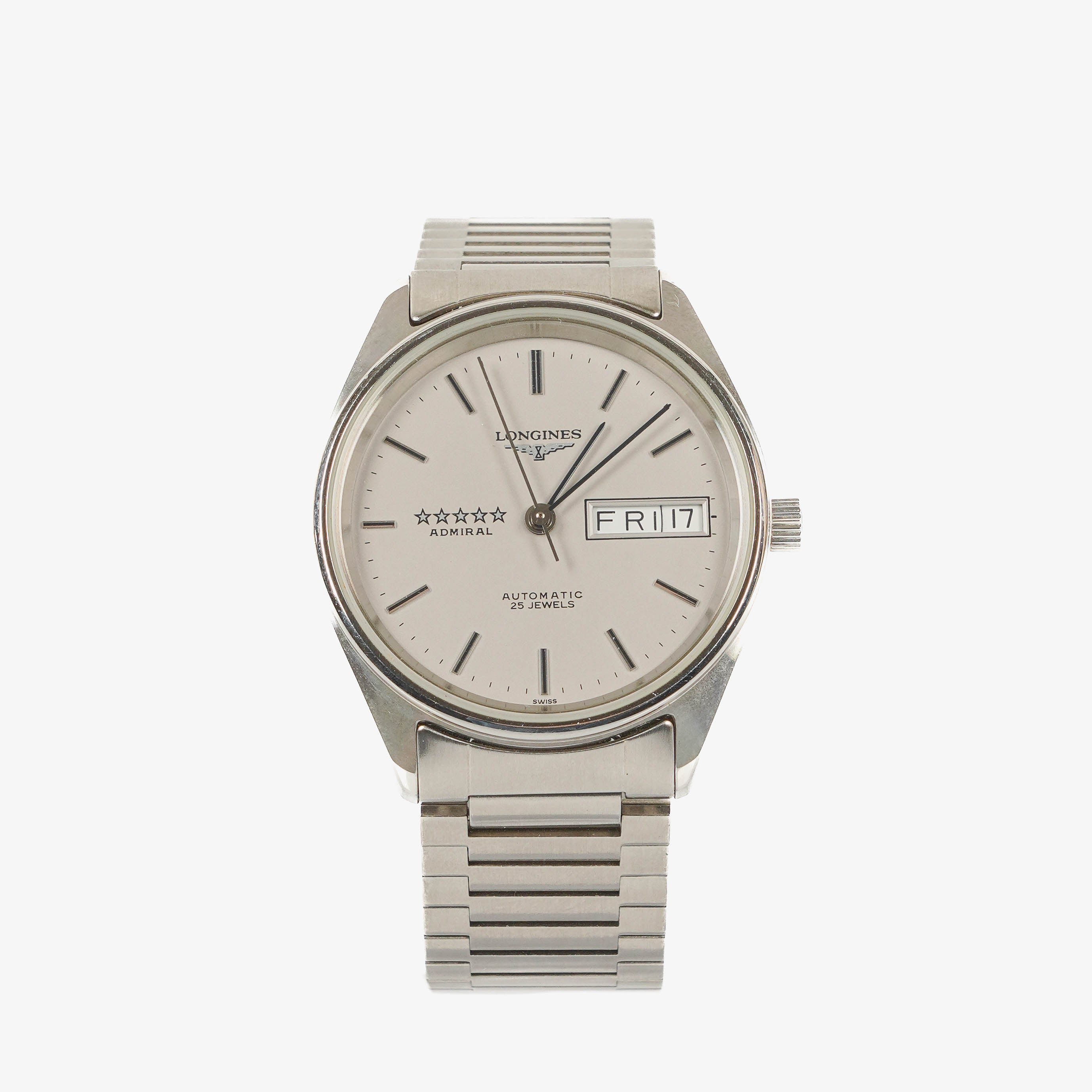 Longines Admiral 5 Star 33MM Edelstahl-Uhr