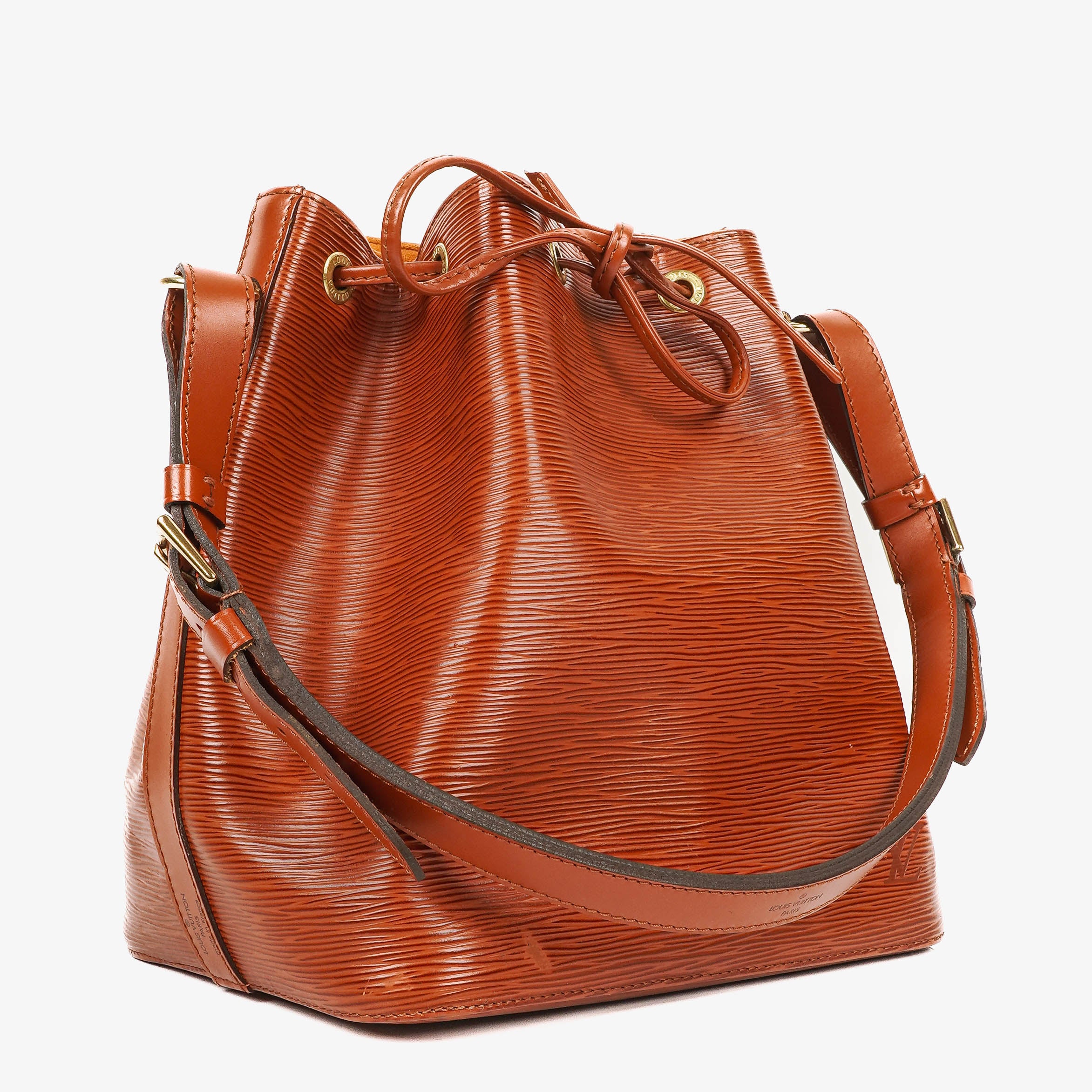Louis Vuitton Petit Noe Brown EPI Leather Shoulder Bag