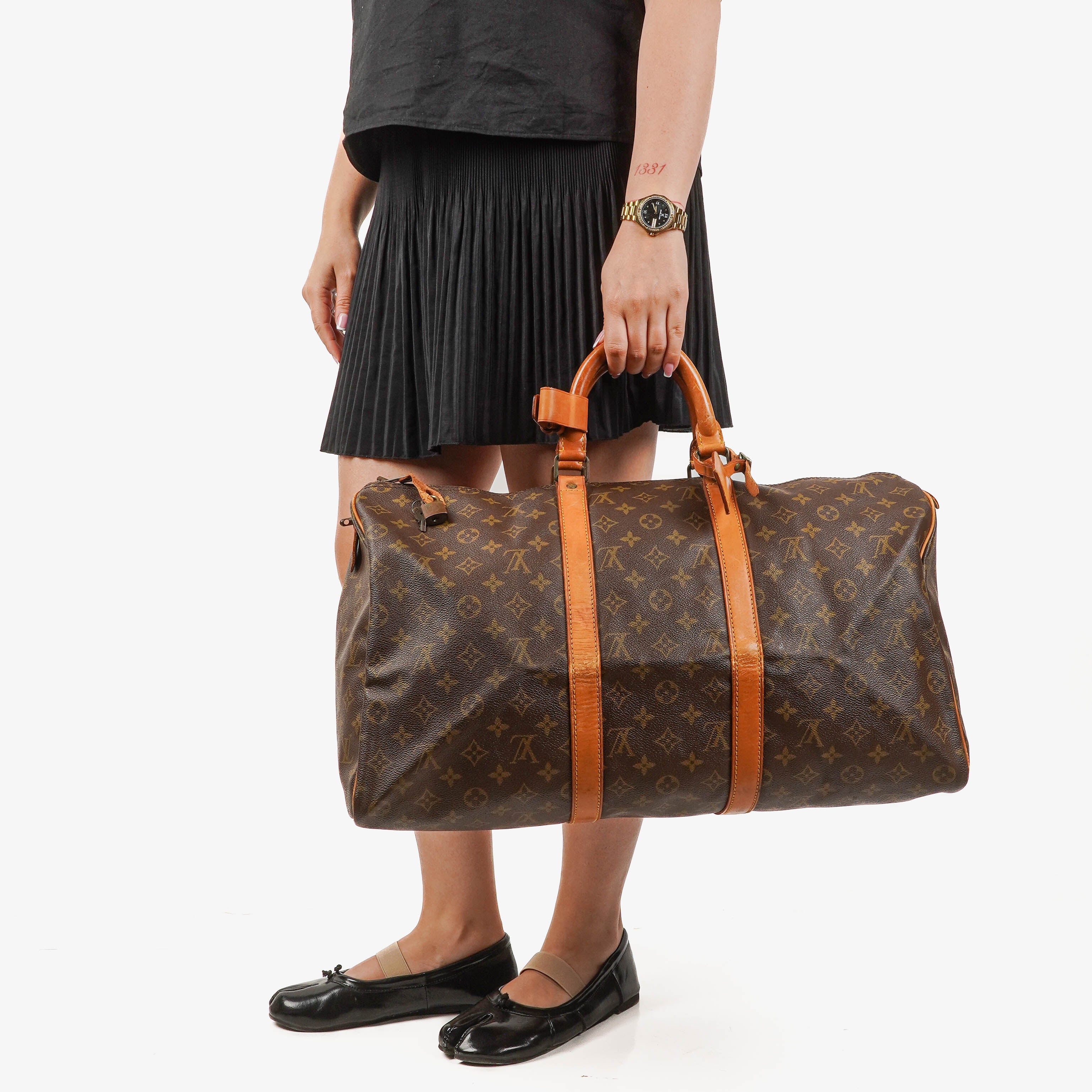 Louis Vuitton Keepall 50 Monogram Canvas Travel Bag