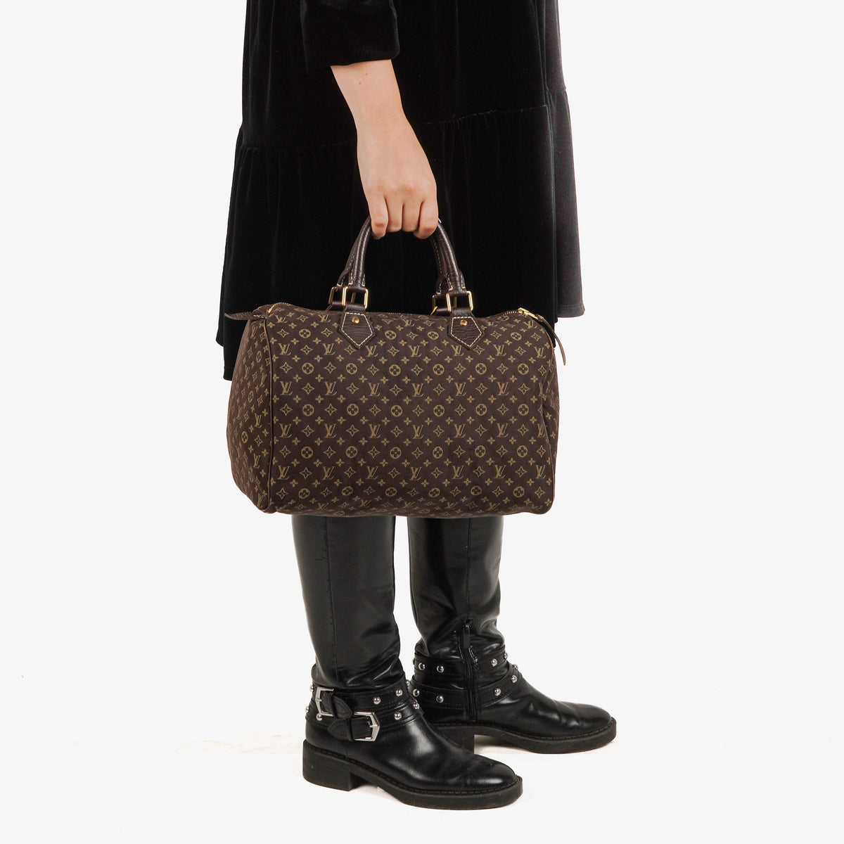 Louis Vuitton Fusain on Idylle Speedy 30 Monogram Handbag