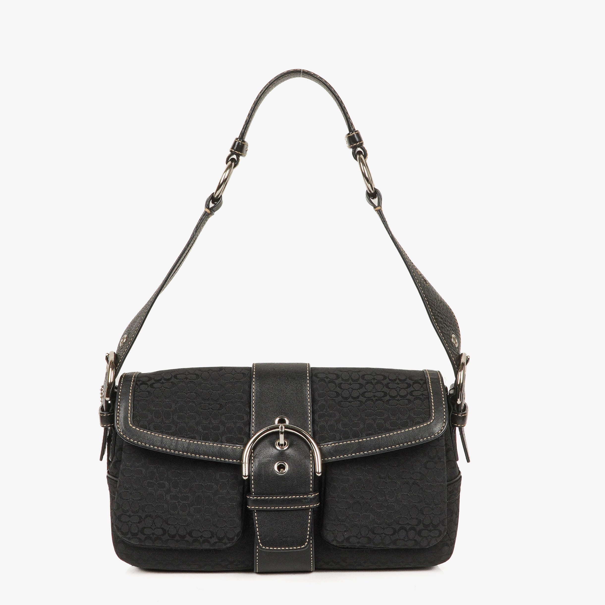 Coach Black Soho Buckle Flap Bag