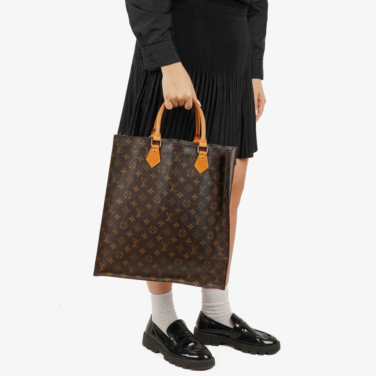 Louis Vuitton Sac Plat Monogram Canvas Bag