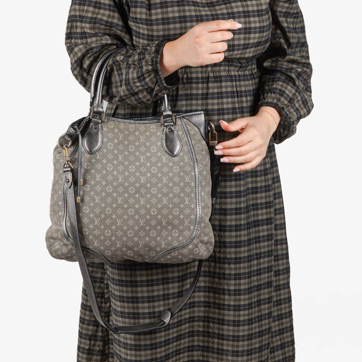 Louis Vuitton Besace Angele Platine Mini Lin Monogram Shoulder Bag