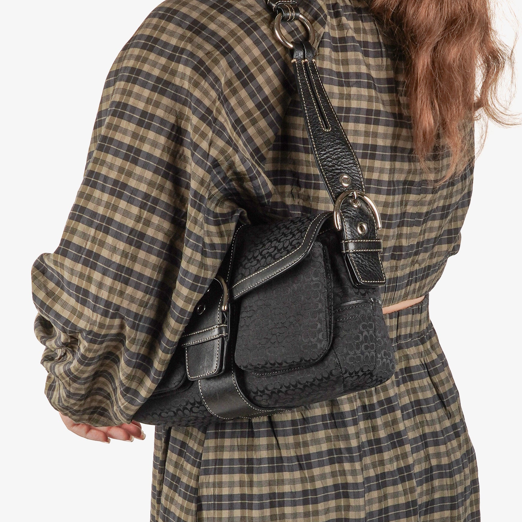 Coach Black Soho Buckle Flap Bag