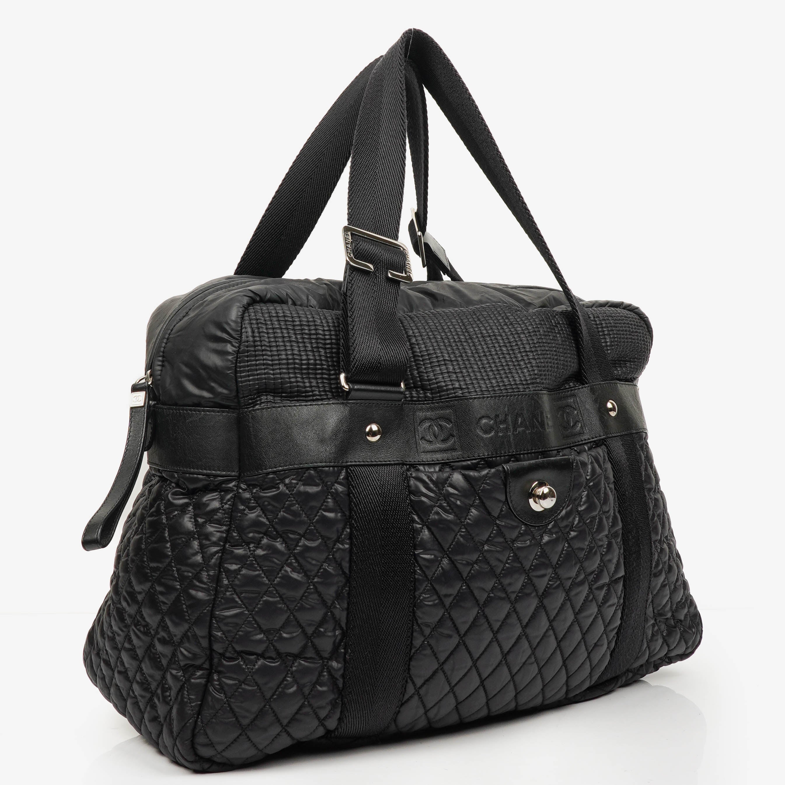 Chanel Sport Ligne Black Cocoon Bowler Bag