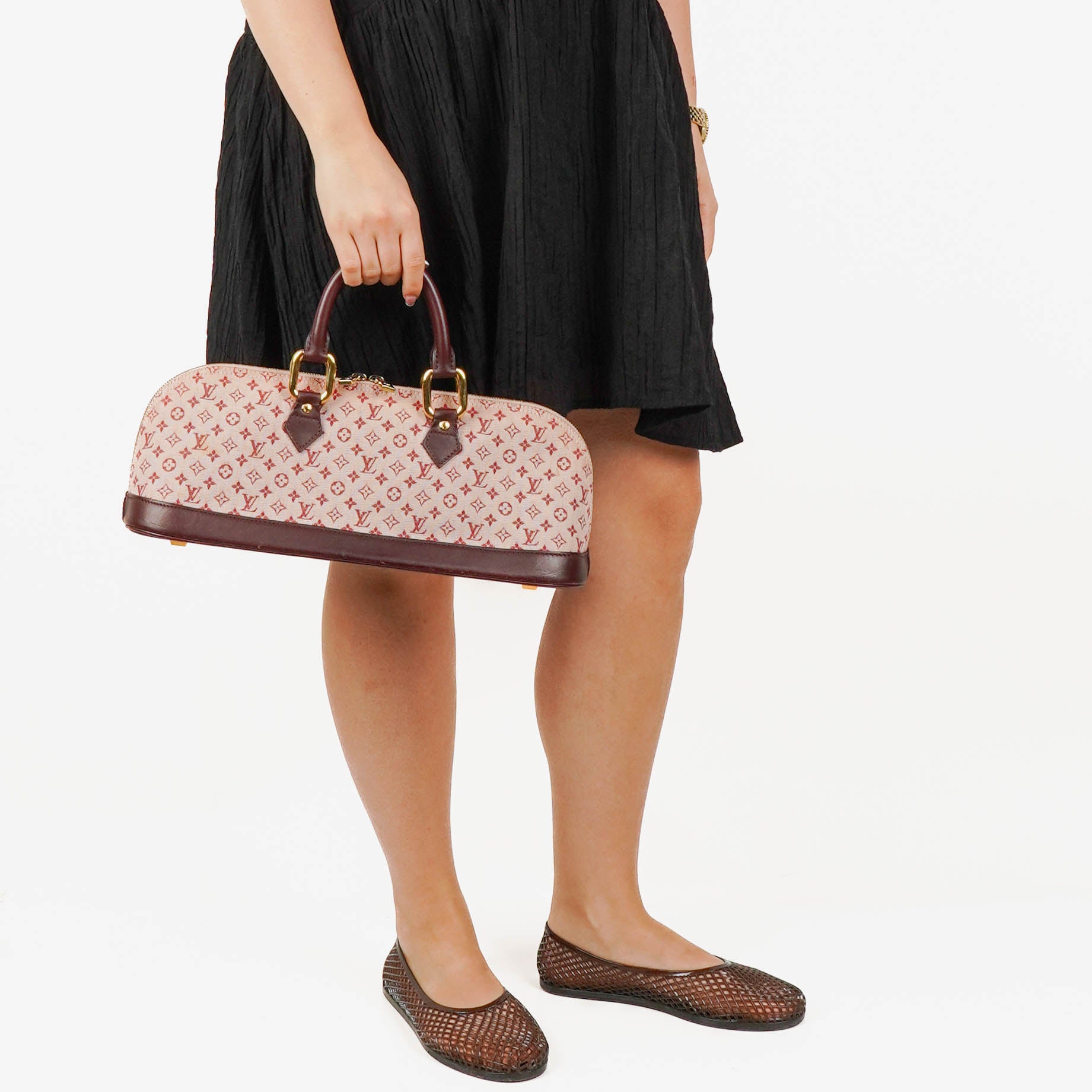 Louis Vuitton Cherry Monogram Mini Lin Alma Long Handbag