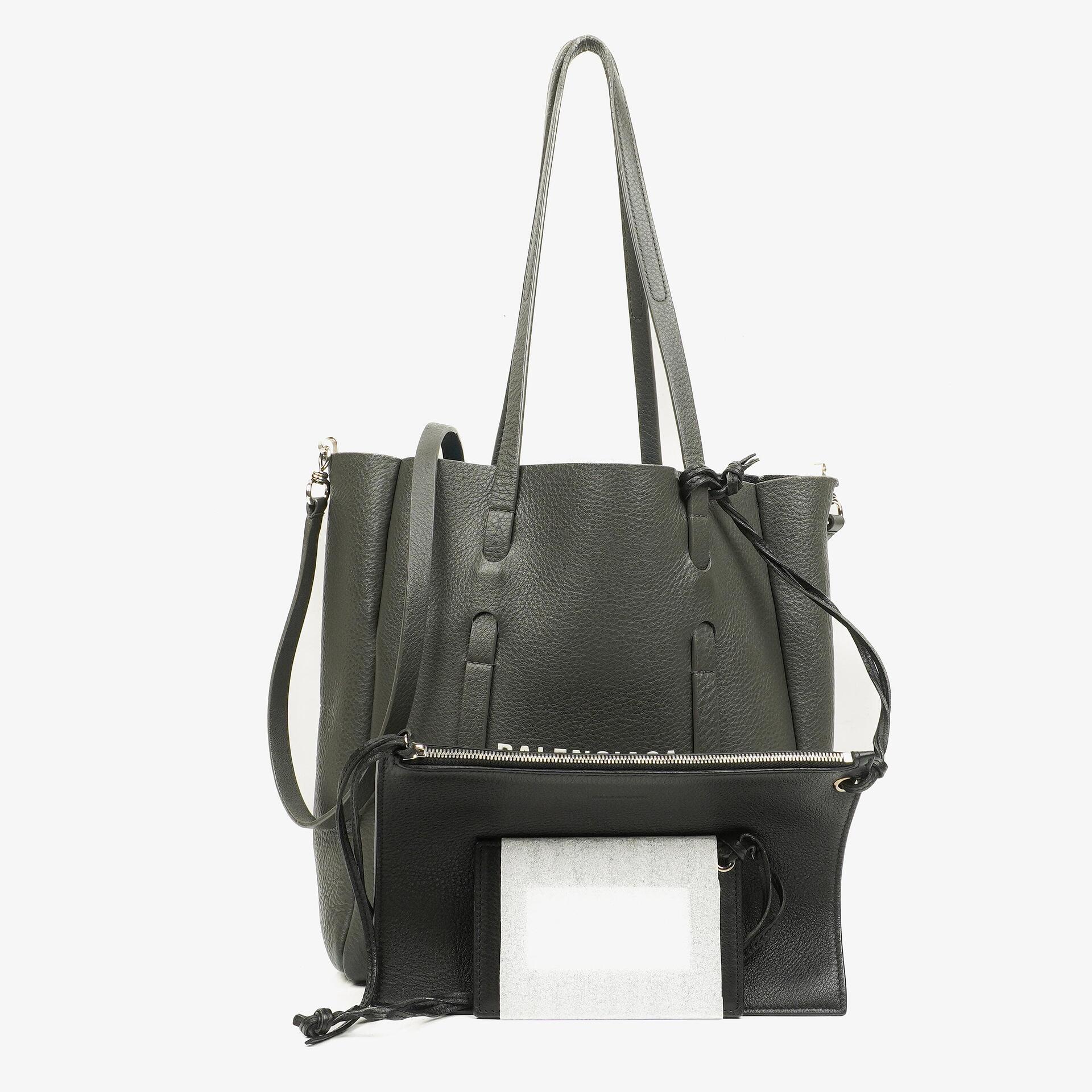 Balenciaga Grey Leather Everyday Tote