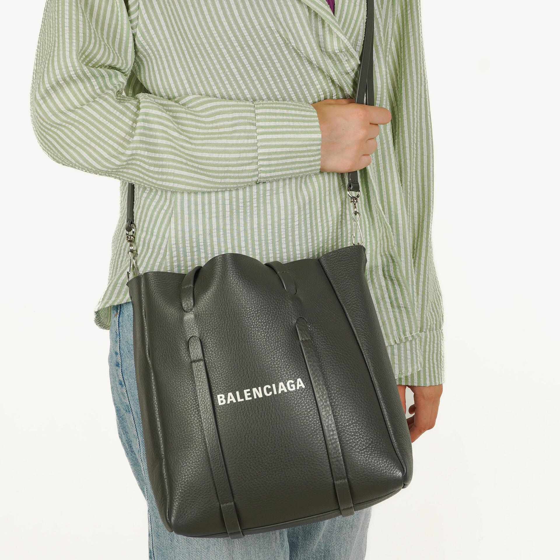 Balenciaga Grey Leather Everyday Tote