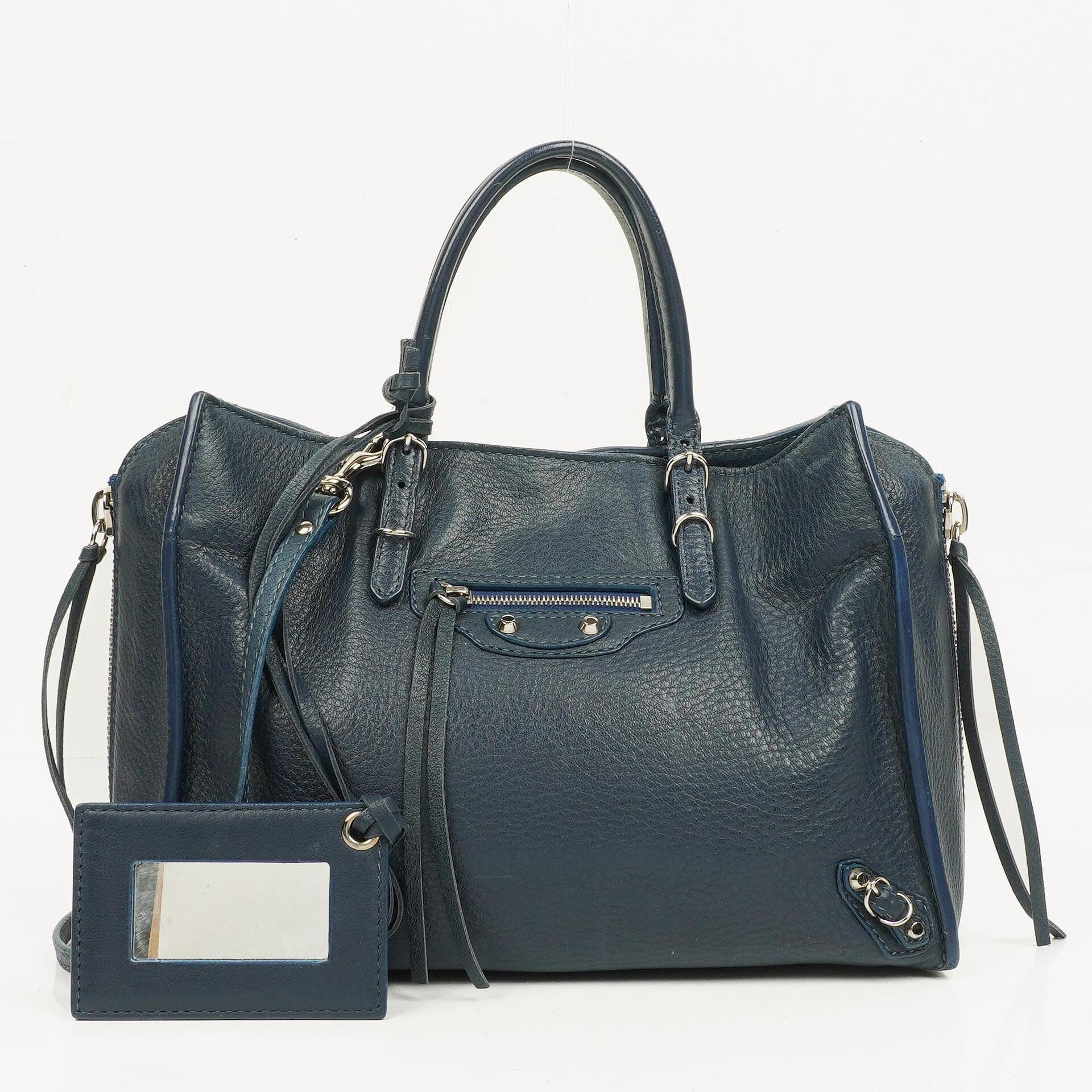 Balenciaga Small Papier A4 Magnet Calfskin Leather Tote Bag