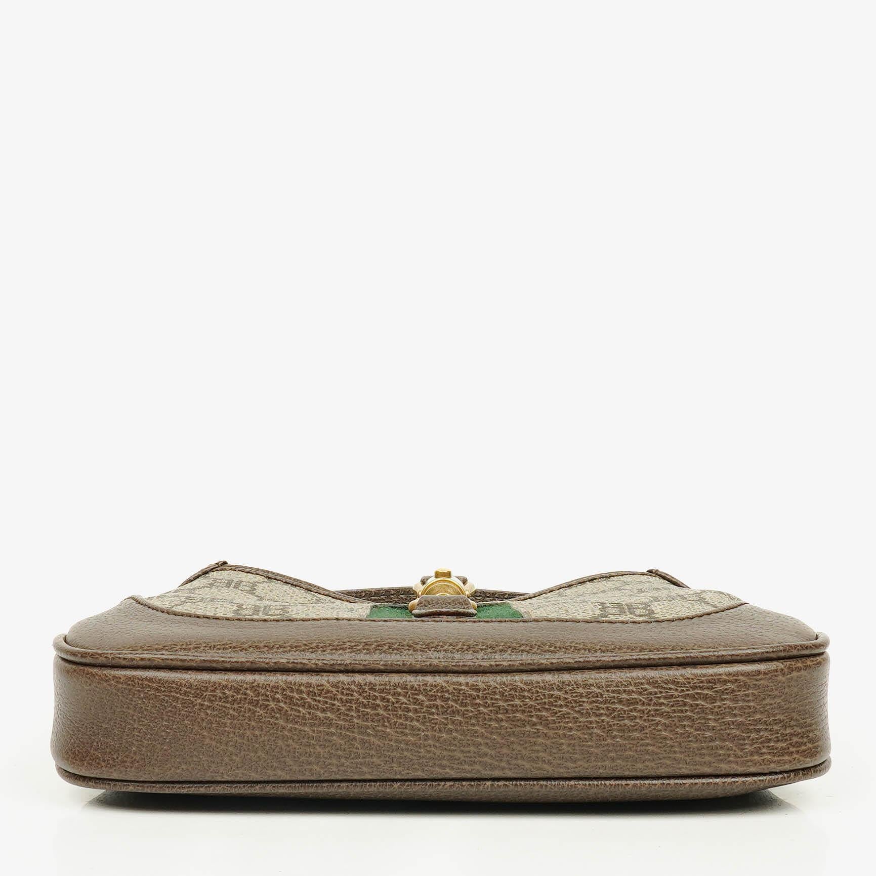 Balenciaga x Gucci Monogram Canvas/Leather The Hacker Project 1961 Mini Jackie Bag