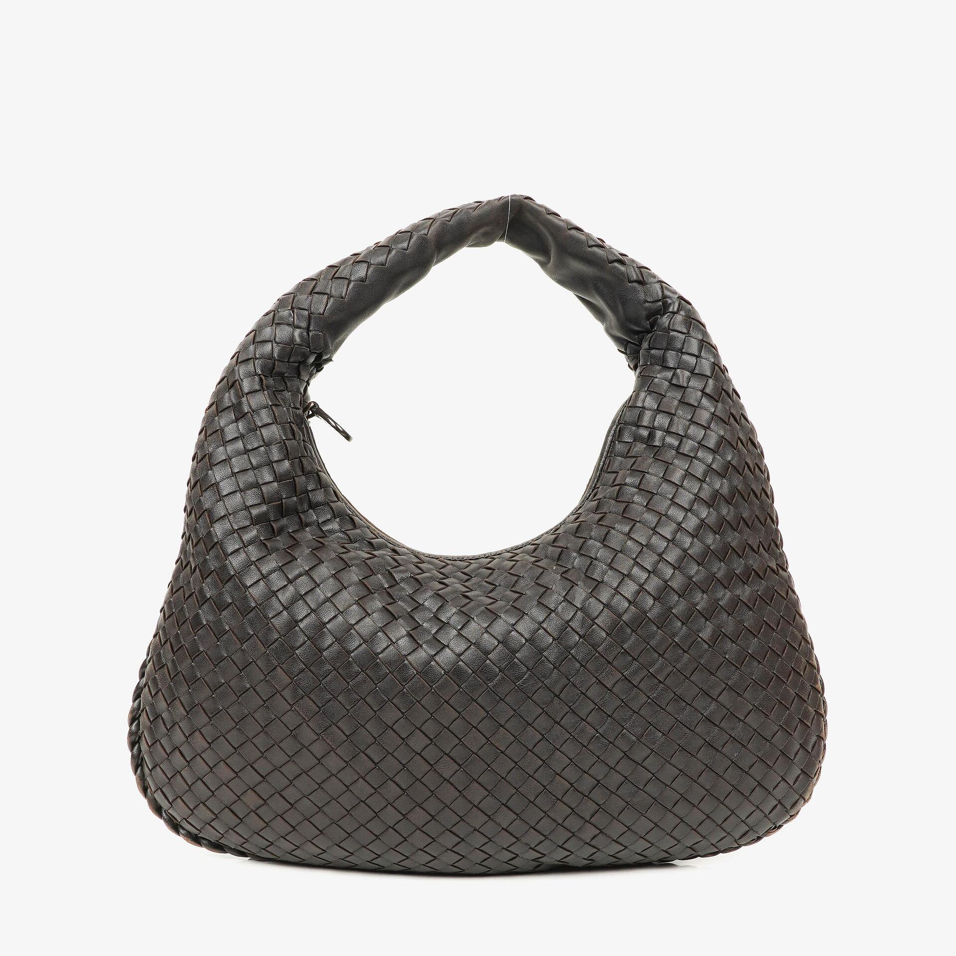 Bottega Veneta Brown Nappa Intrecciato Medium Veneta Hobo Bag