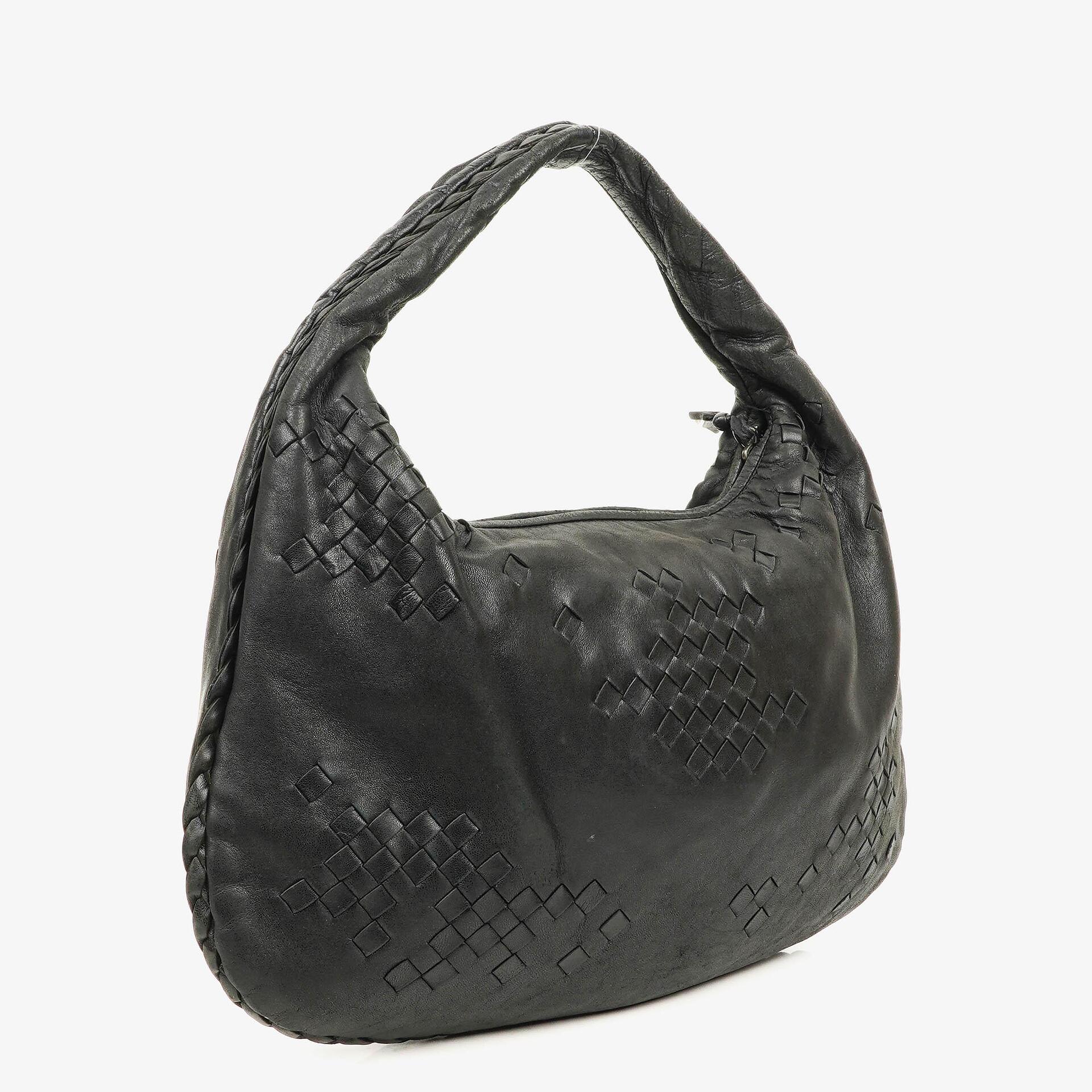 Bottega Veneta Medium Black Nappa Studded Hobo Bag