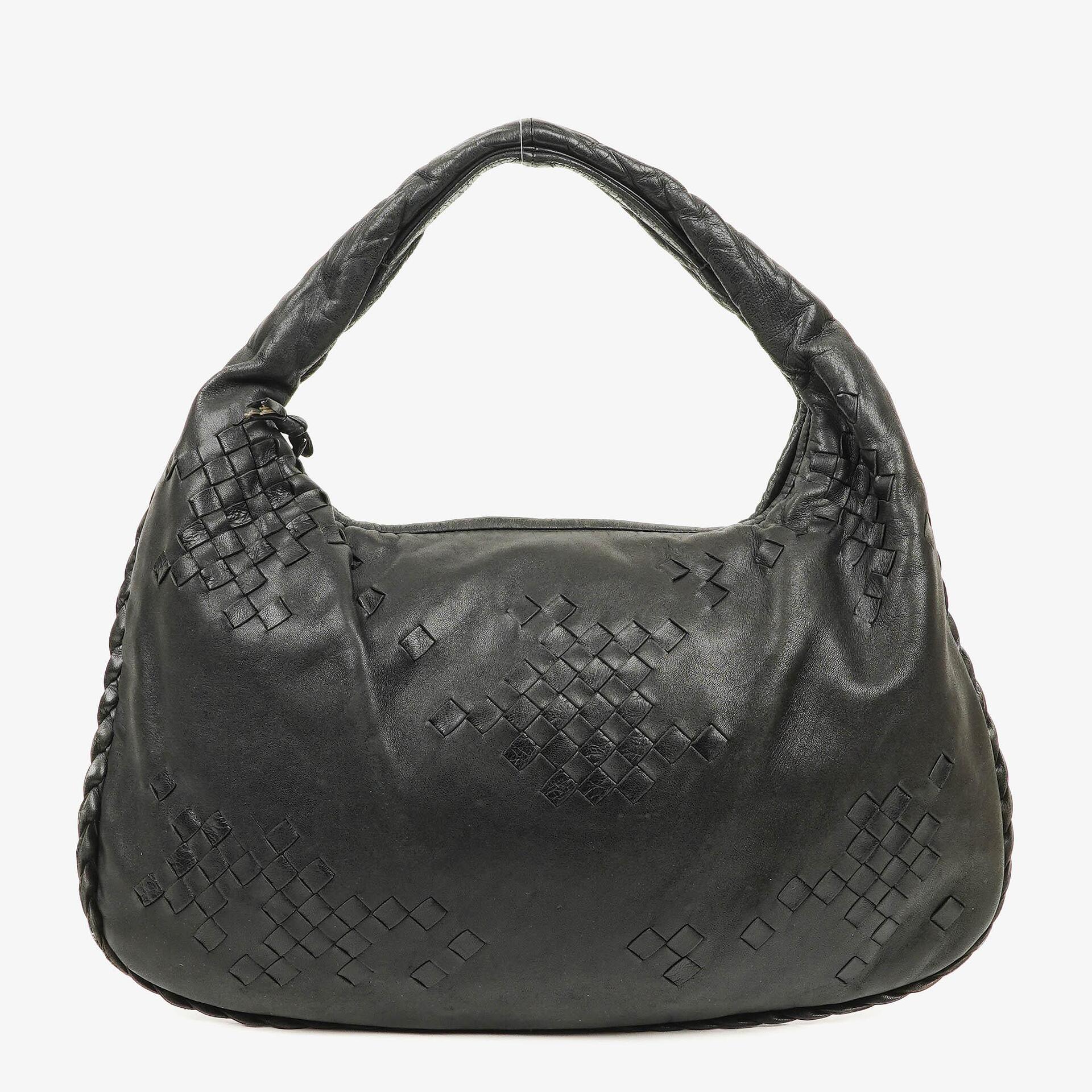 Bottega Veneta Medium Black Nappa Studded Hobo Bag