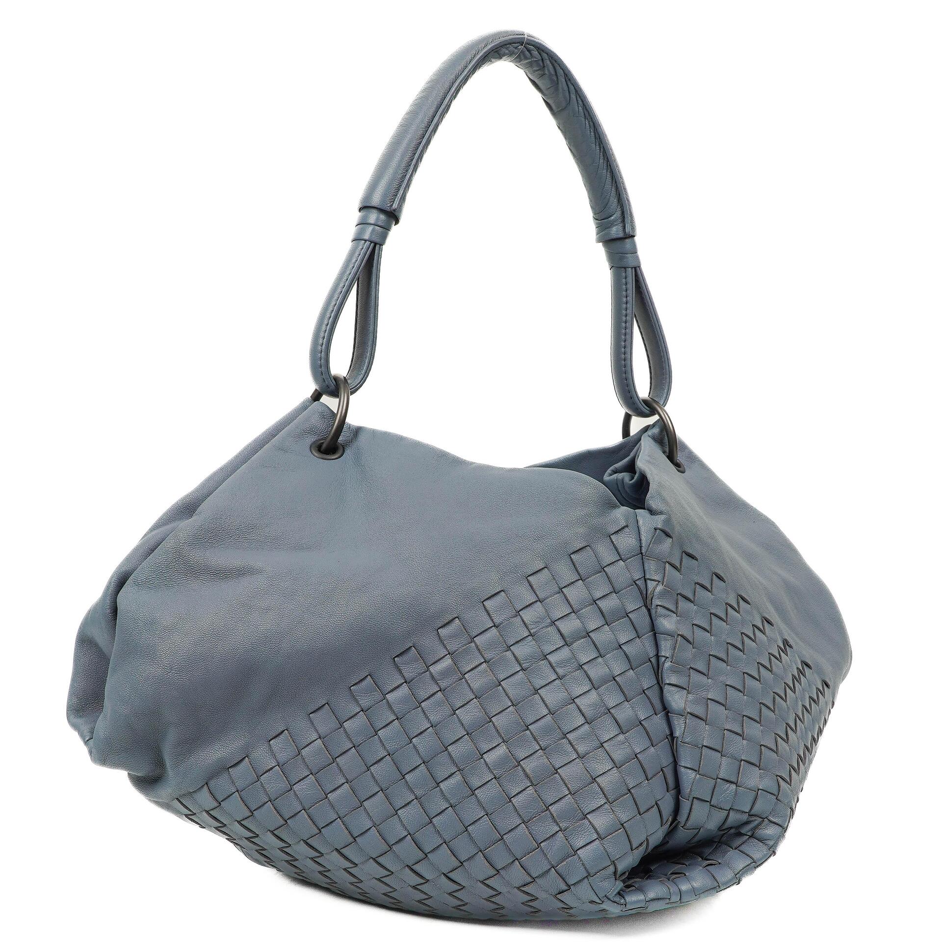 Bottega Veneta Nappa Intrecciato Aquilone Fortune Cookie Hobo Bag