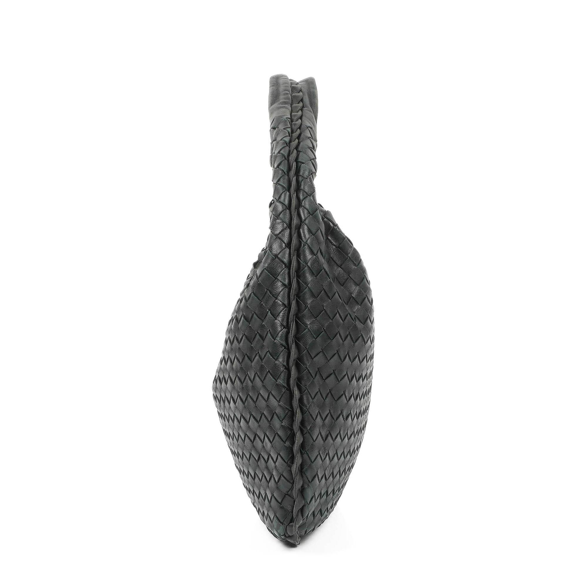 Bottega Veneta Nappa Intrecciato Black Medium Veneta Hobo Bag