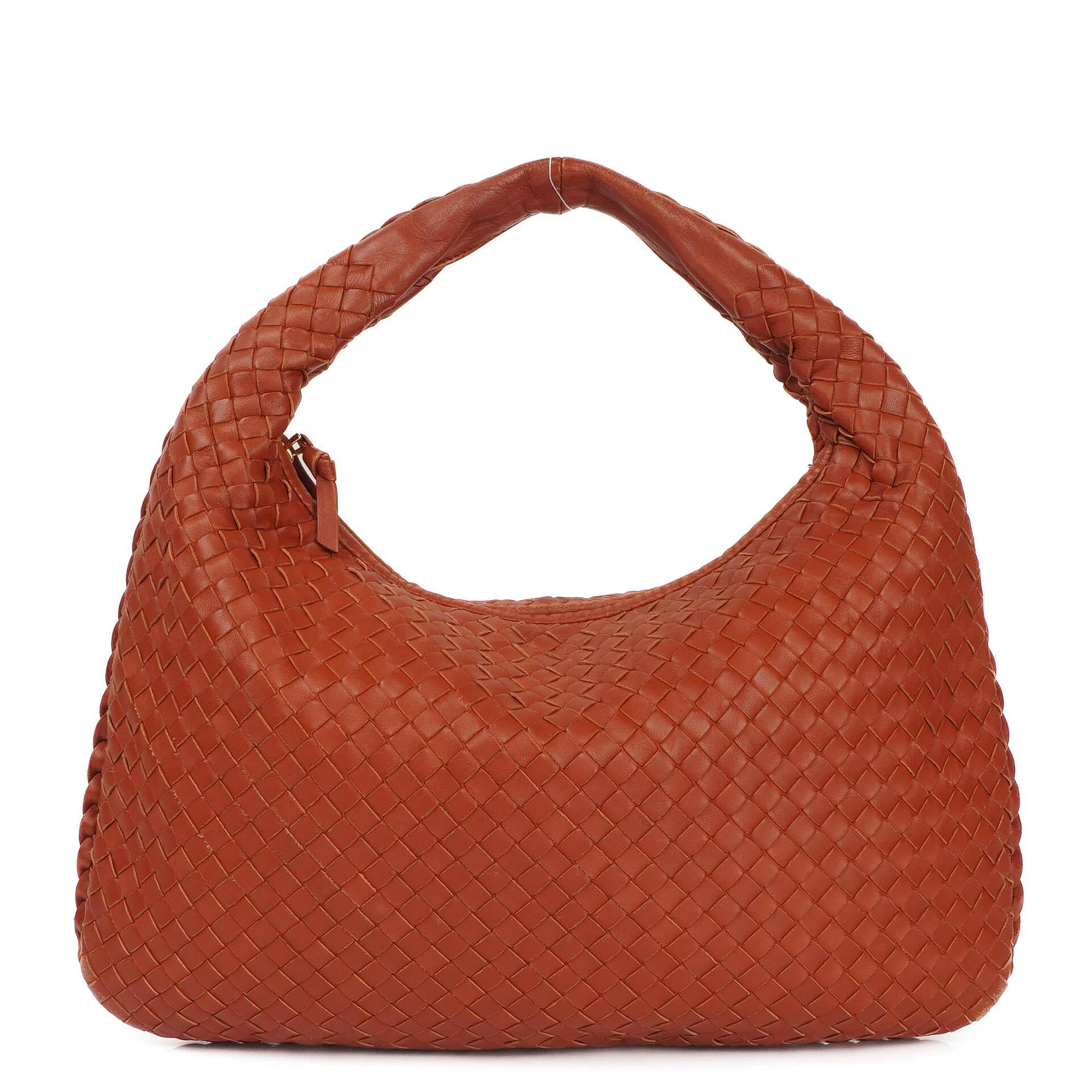 Bottega Veneta Nappa Intrecciato Brown Medium Veneta Hobo Bag