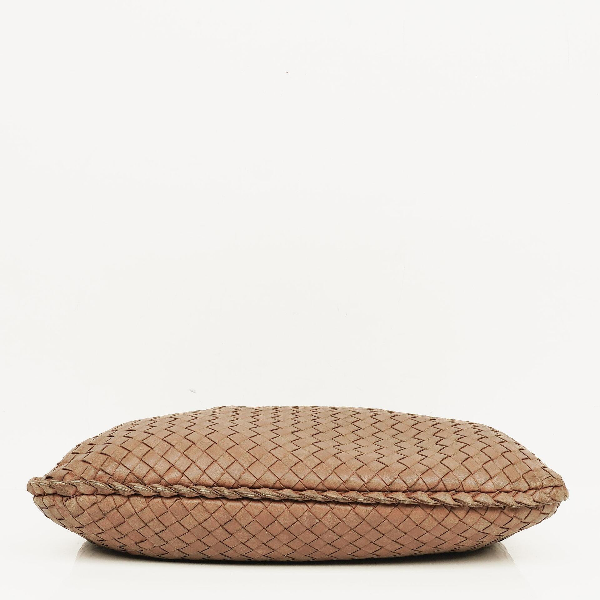 Bottega Veneta Nappa Intrecciato Brown Medium Veneta Hobo Bag