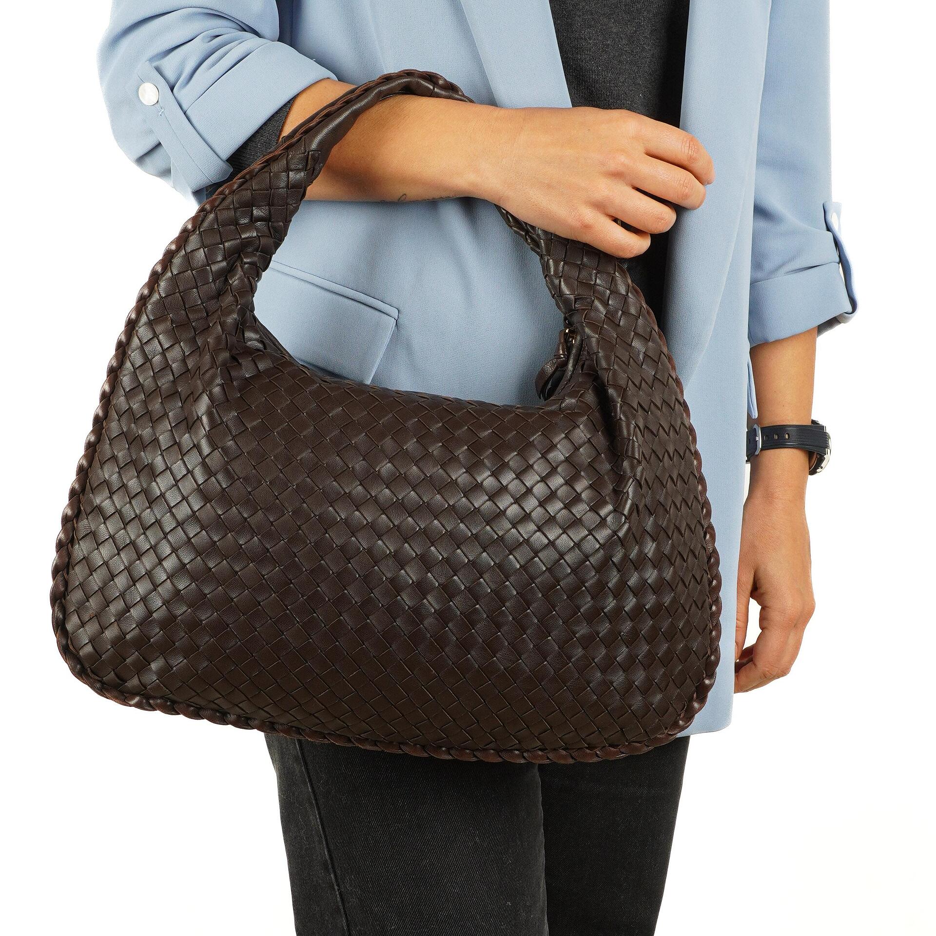 Bottega Veneta Nappa Intrecciato Medium Veneta Hobo Brown