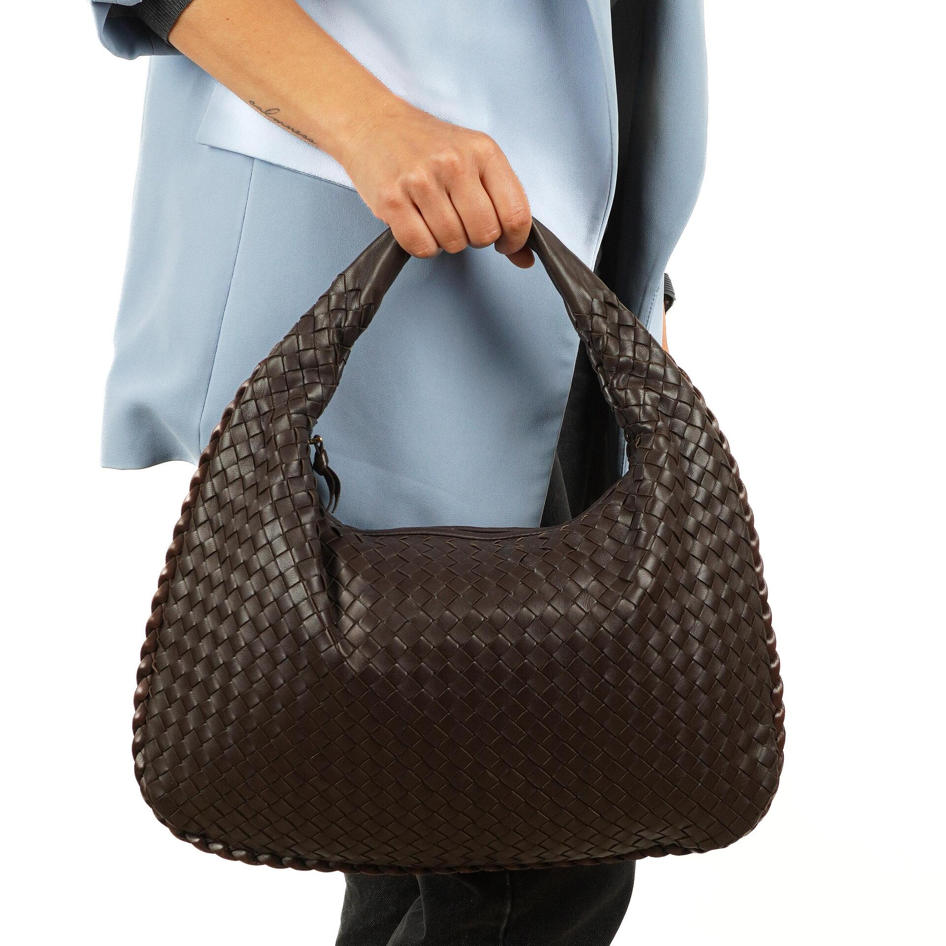 Bottega Veneta Nappa Intrecciato Medium Veneta Hobo Brown