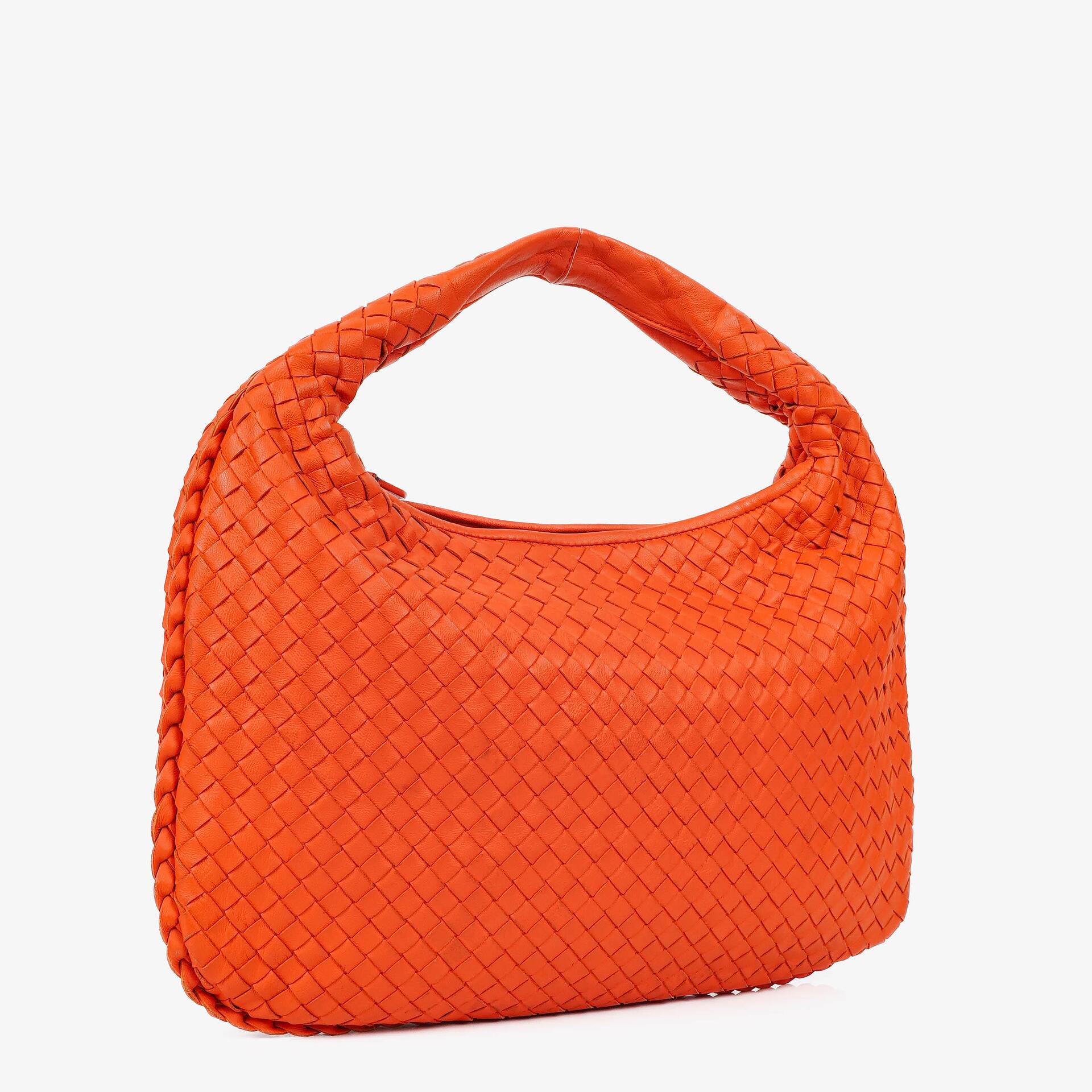 Bottega Veneta Nappa Intrecciato Orange Medium Veneta Hobo