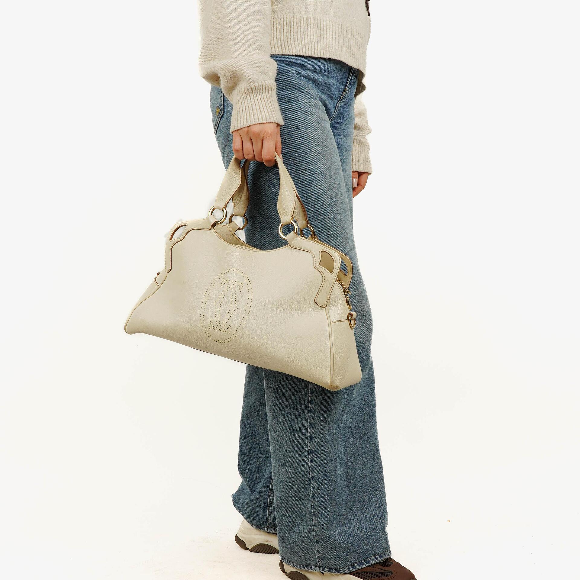 Cartier Marcello de Cartier Leather Handle Bag