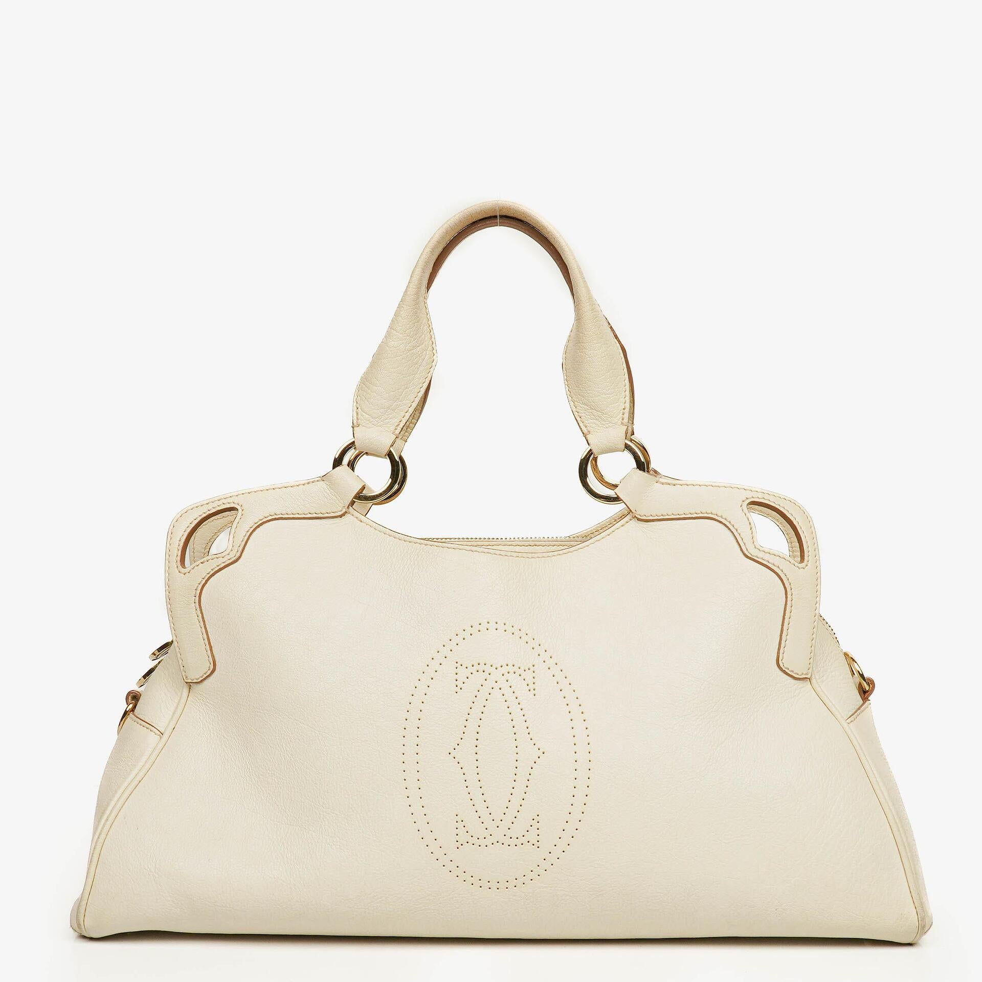 Cartier Marcello de Cartier Leather Handle Bag