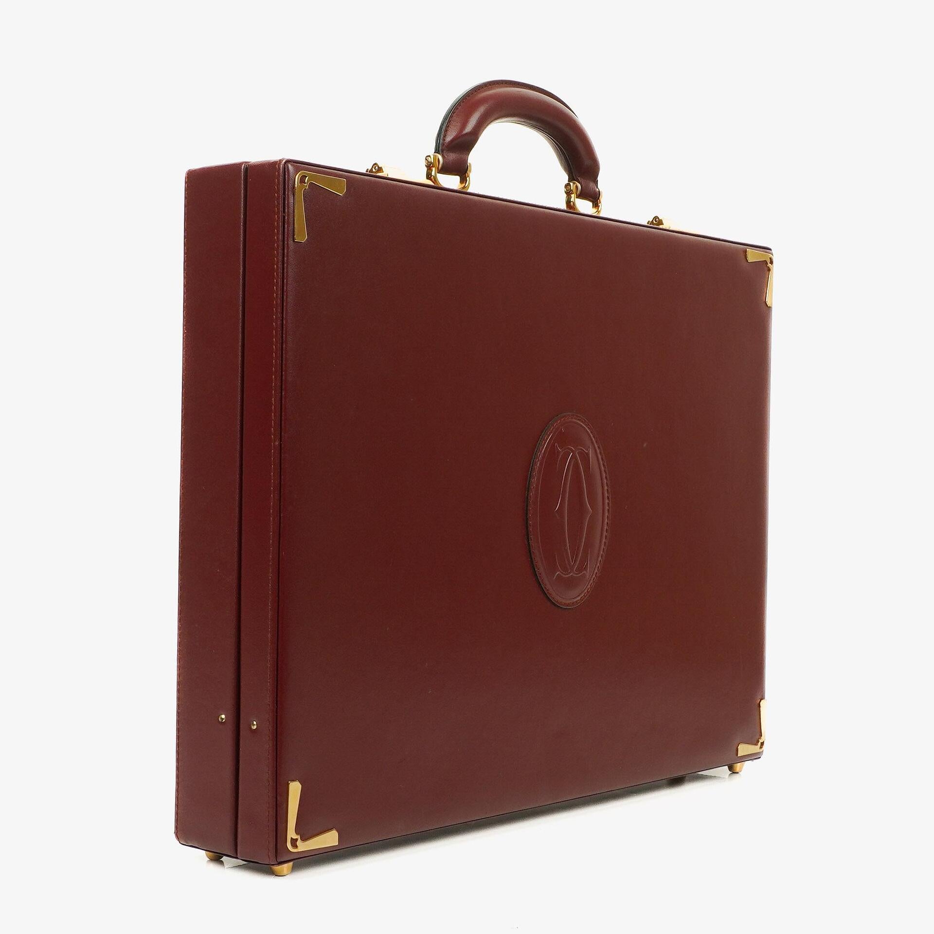 Cartier Must de Cartier Burgundy Briefcase