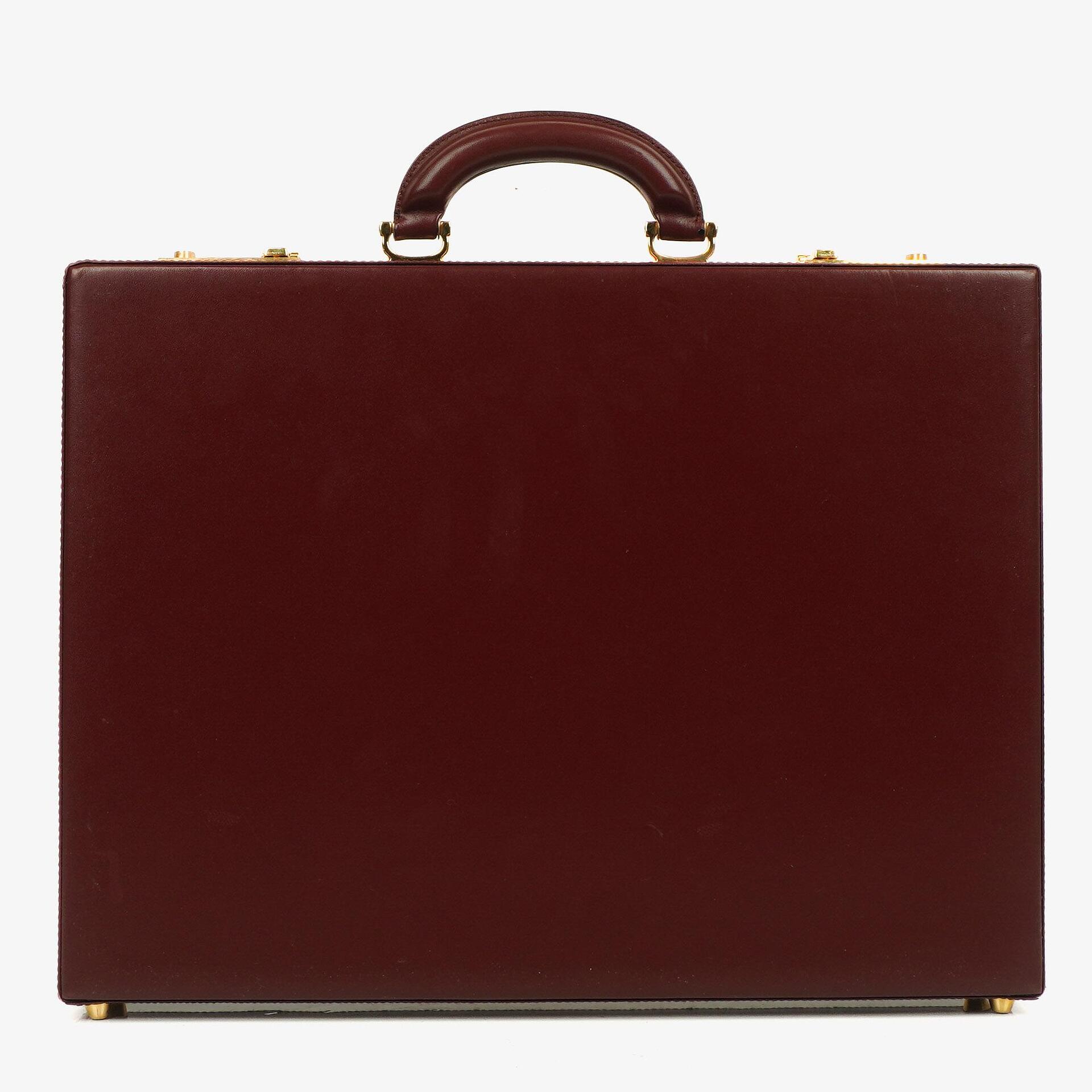 Cartier Must de Cartier Burgundy Briefcase