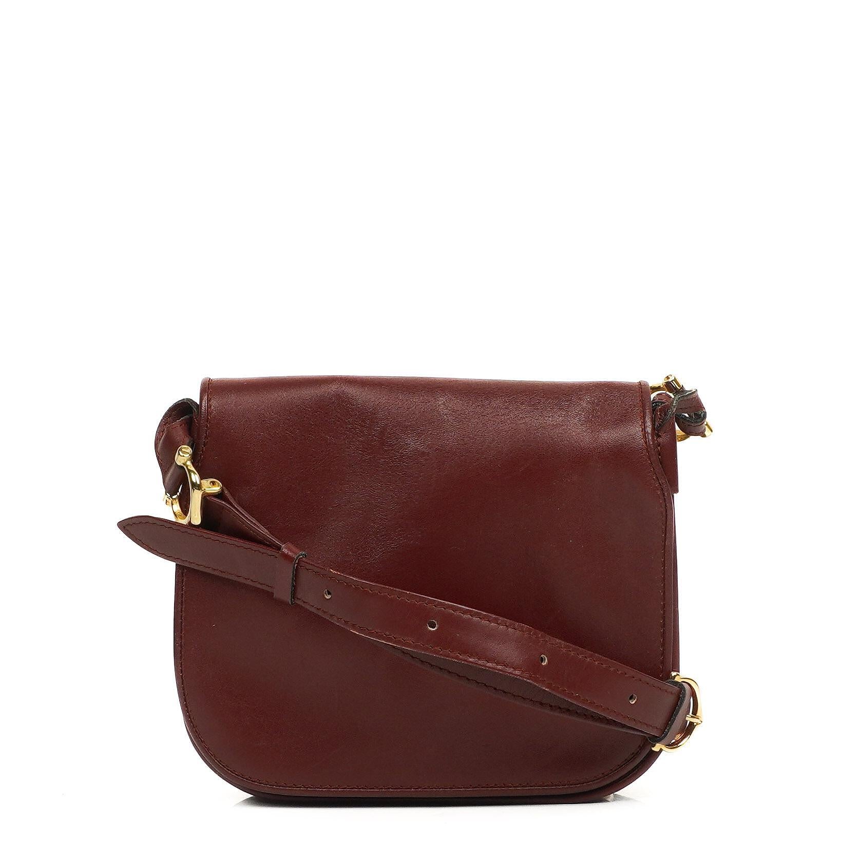 Cartier Red Leather Crossbody Bag