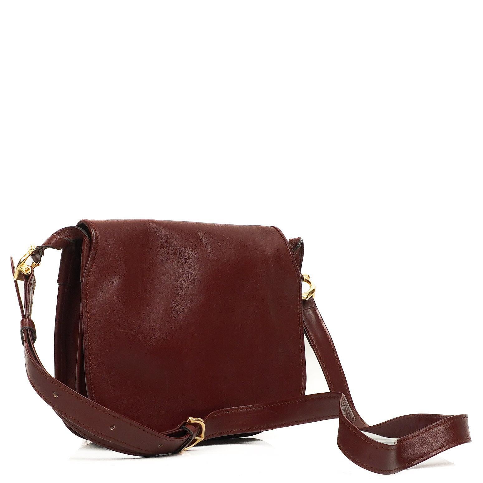 Cartier Red Leather Crossbody Bag