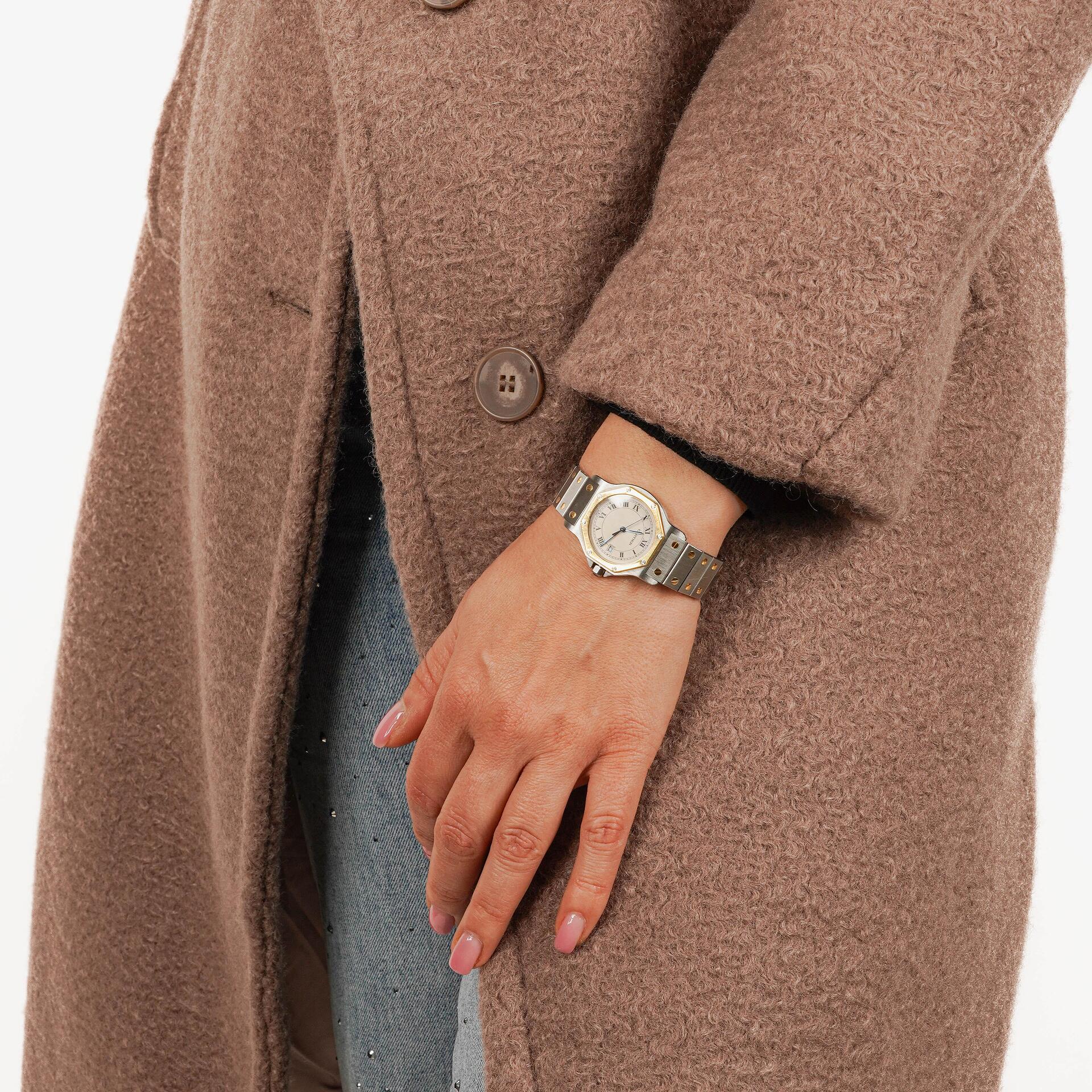 Cartier Santos Octagon Stainless Steel Watch