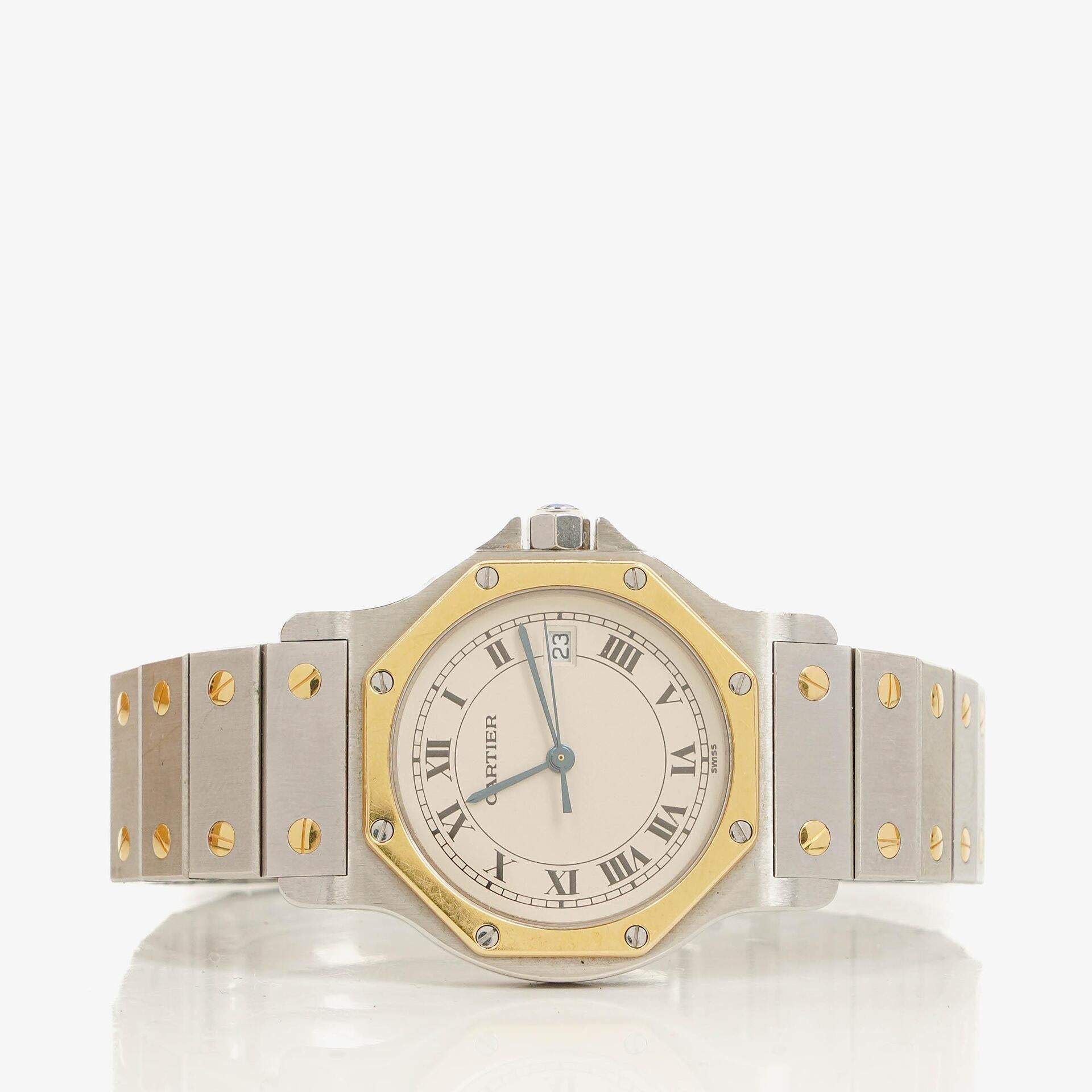 Cartier Santos Octagon Stainless Steel Watch