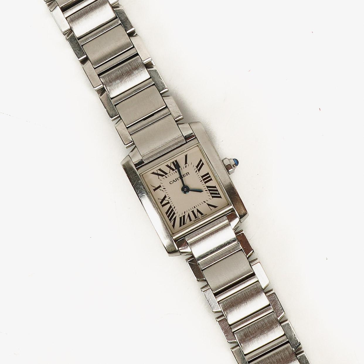 Cartier Tank Francaise 20mm Stainless Steel Quartz Watch