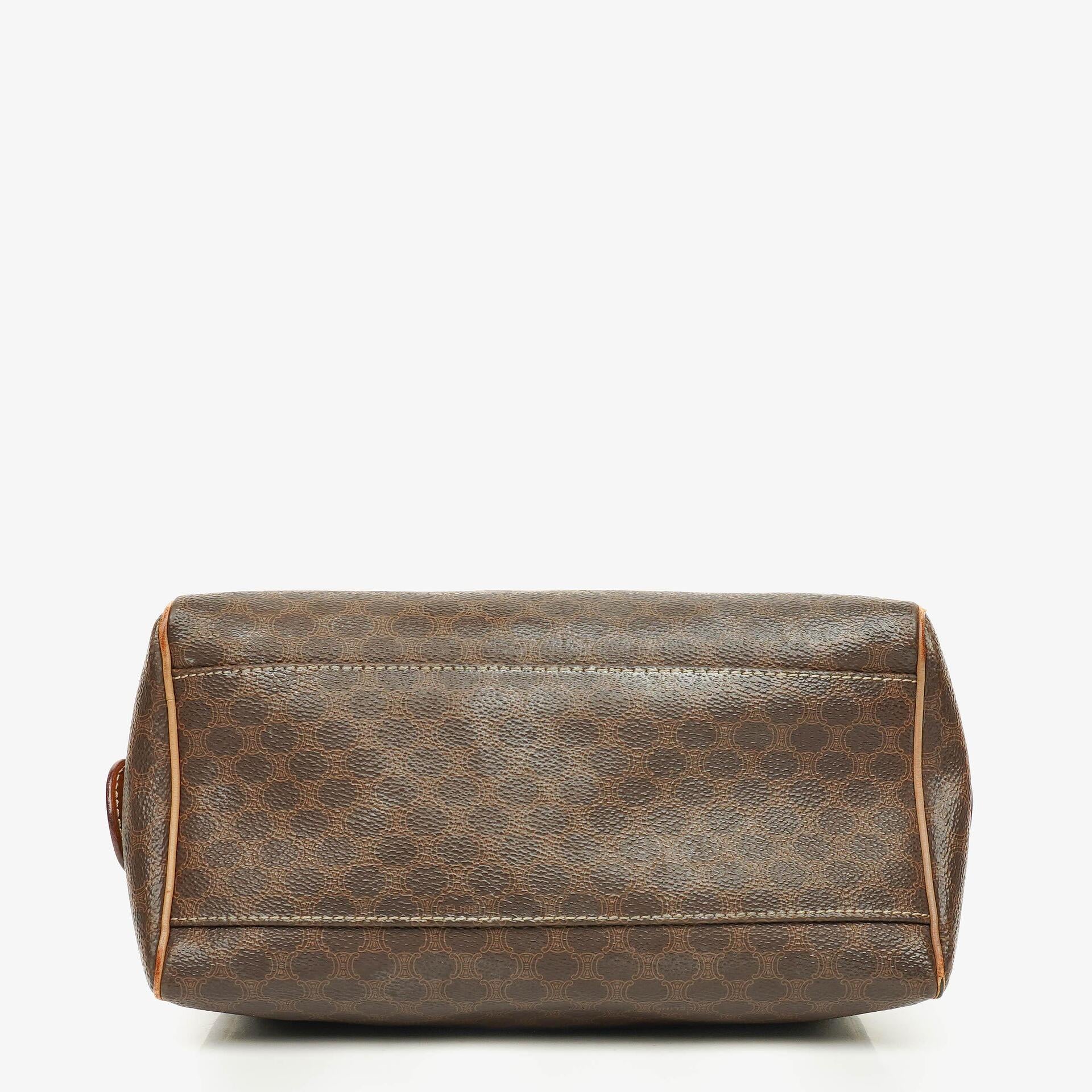 Celine Macadam Coated Canvas Boston Bag