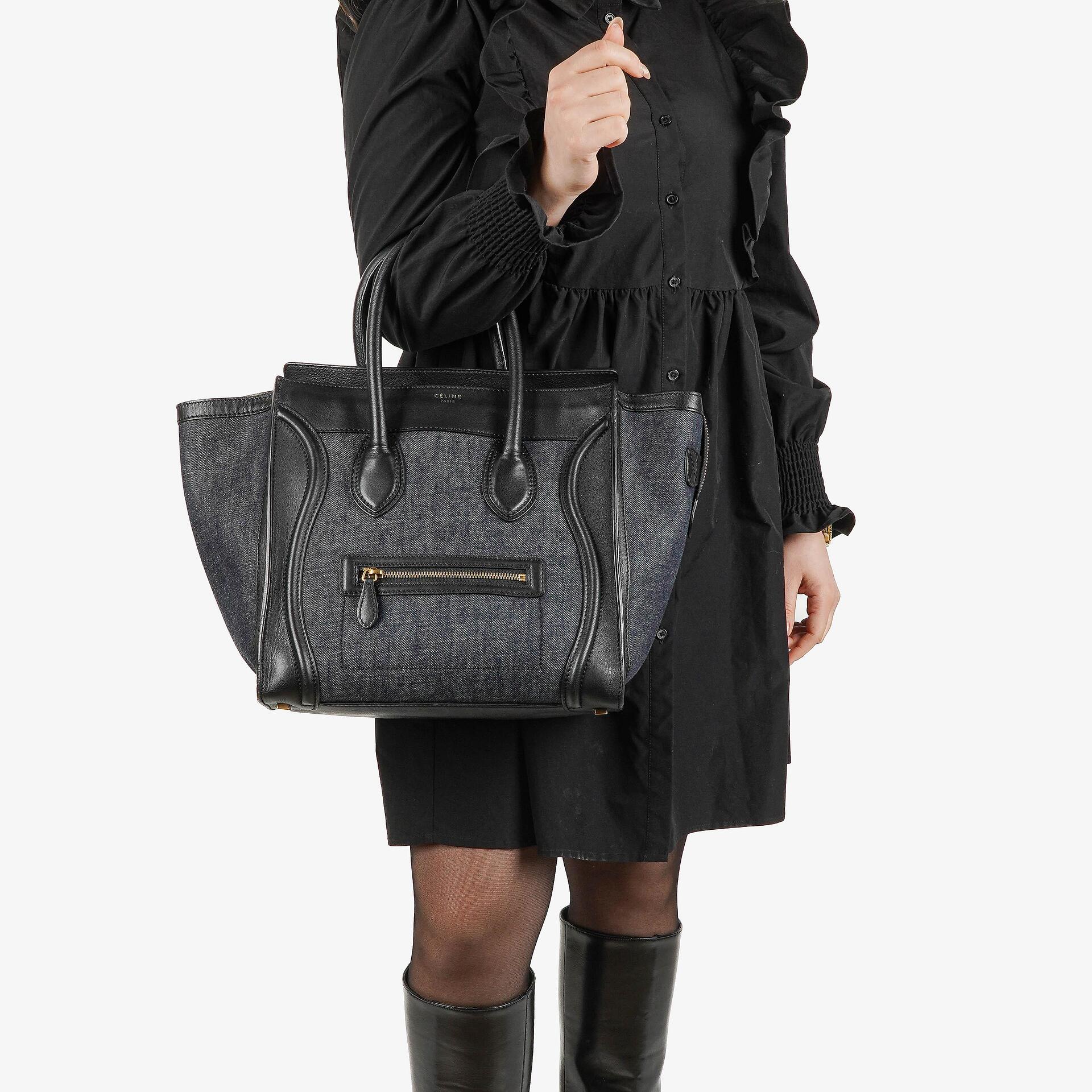 Celine Phantom Luggage Denim Medium Tote Bag