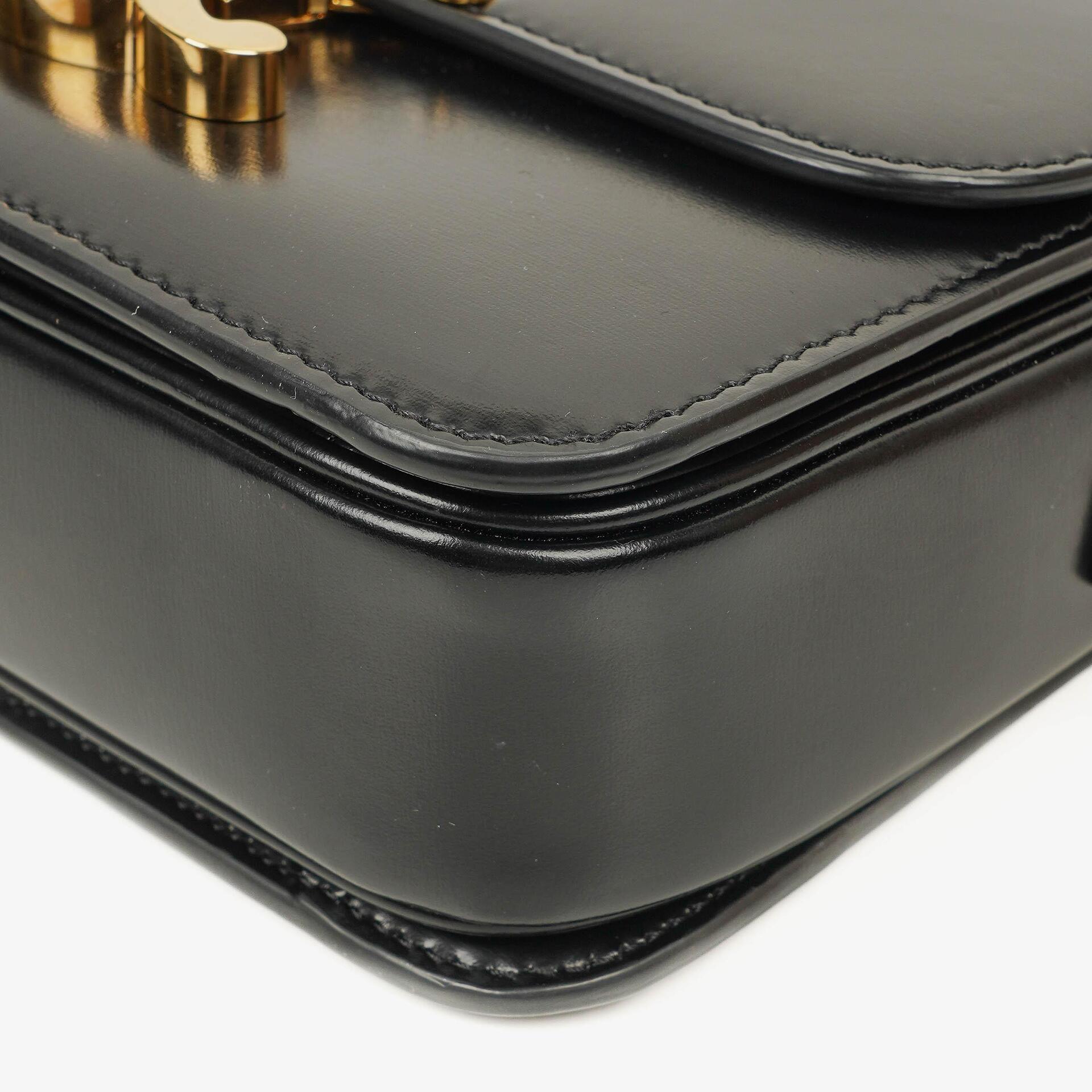Celine Triomphe Bag Shiny Calfskin Adjustable Leather Shoulder Strap