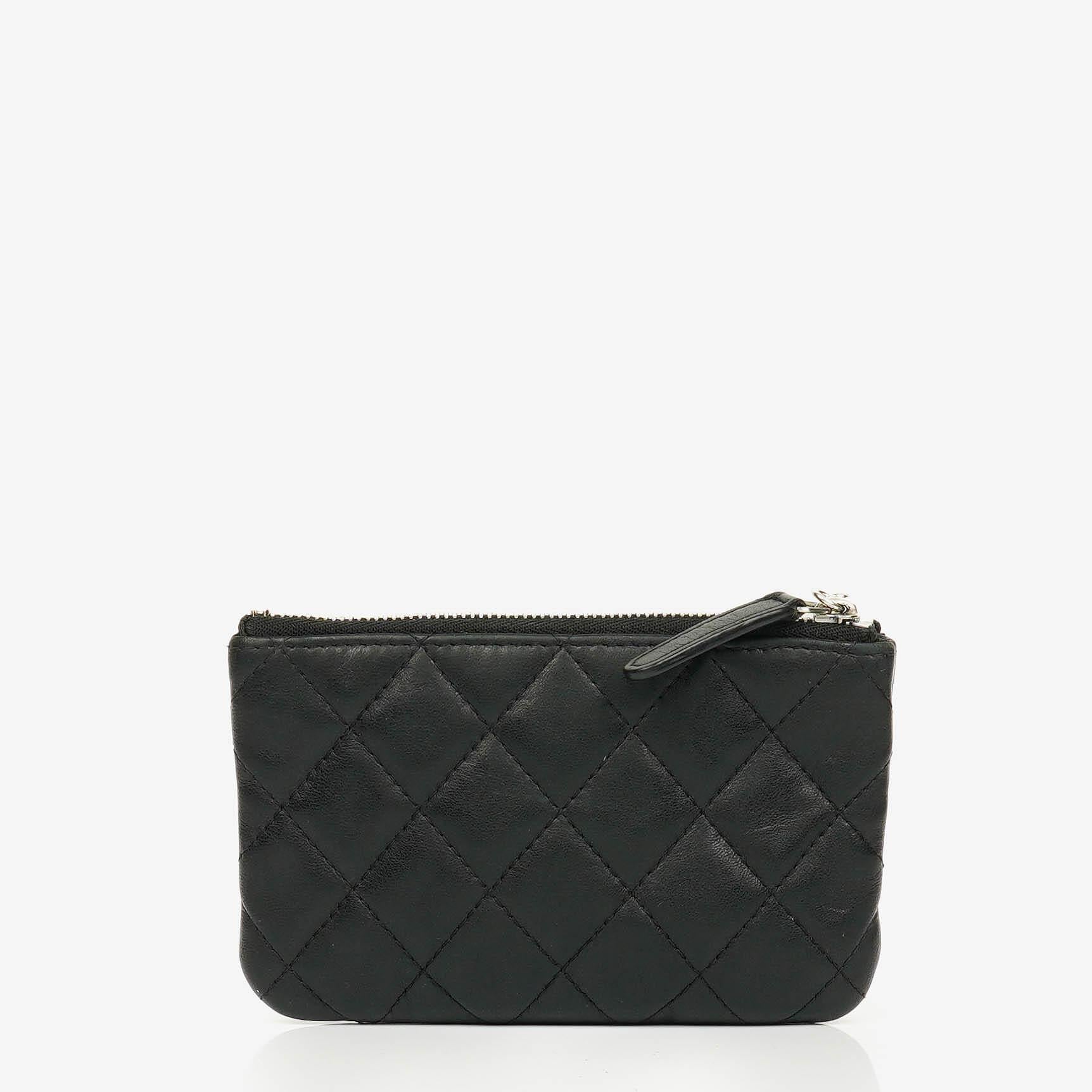 Chanel Black Quilted Lambskin Small Cosmo Cosmetic Case