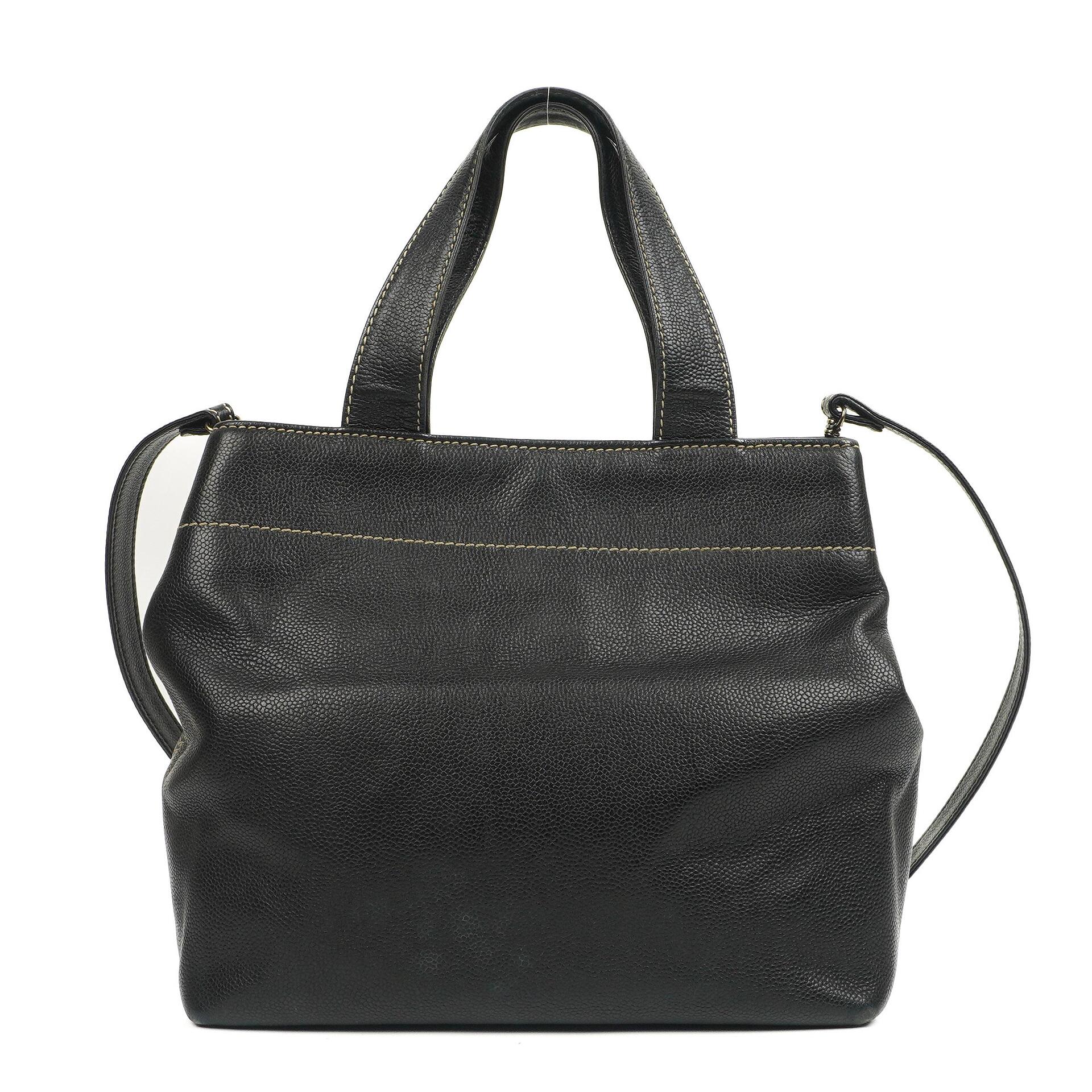 Chanel Caviar CC Black Tote Bag, 2000 - 2002