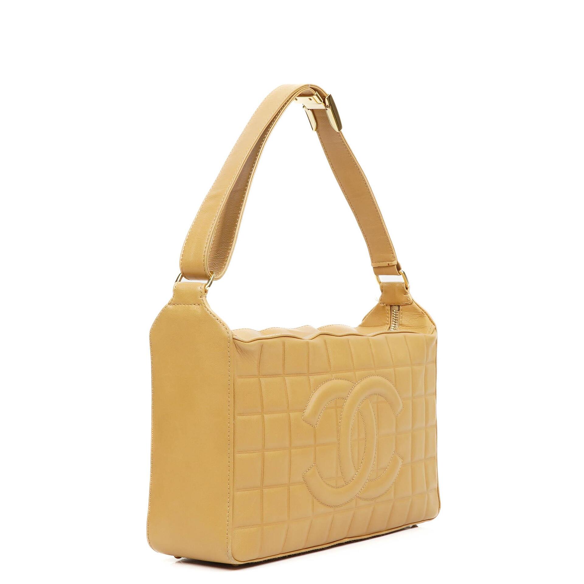 Sac à bandoulière Chanel Chocolate Bar en agneau