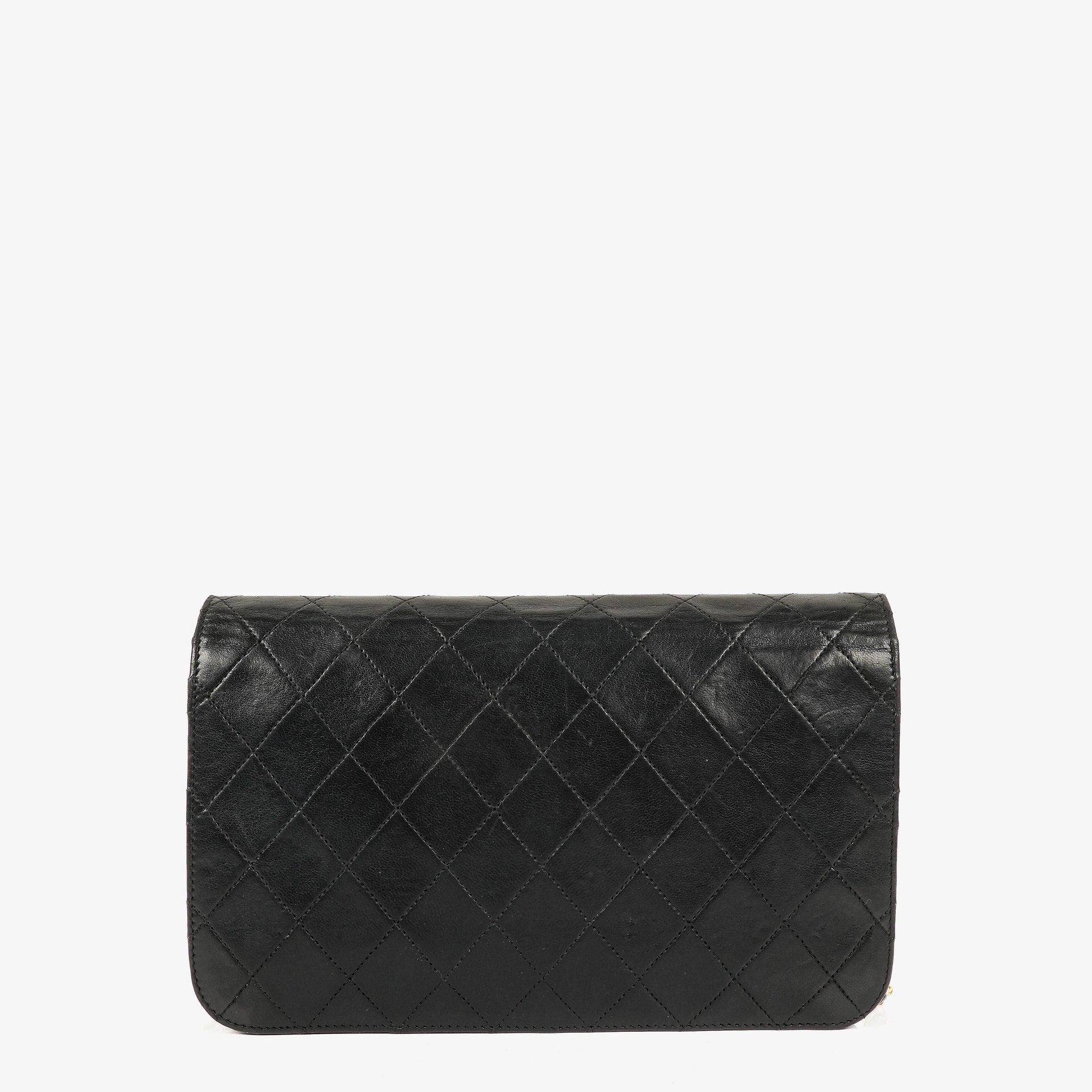 Chanel Classic Full Flap Bag Black Quilted Lambskin 24K Gold-Plated Hardware