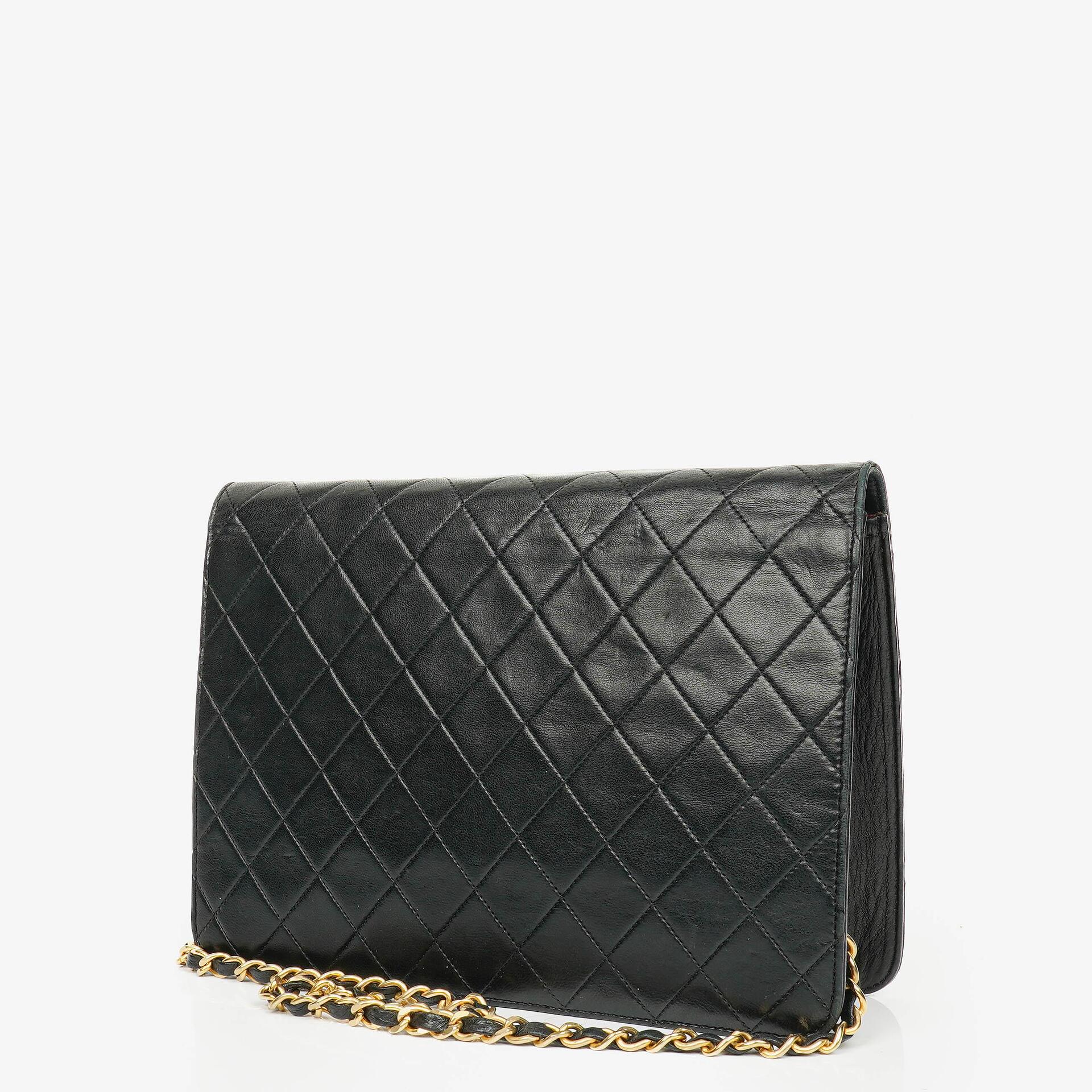 Chanel Classic Single Flap Bag Black Quilted Lambskin With 24K Gold-Plated Hardware