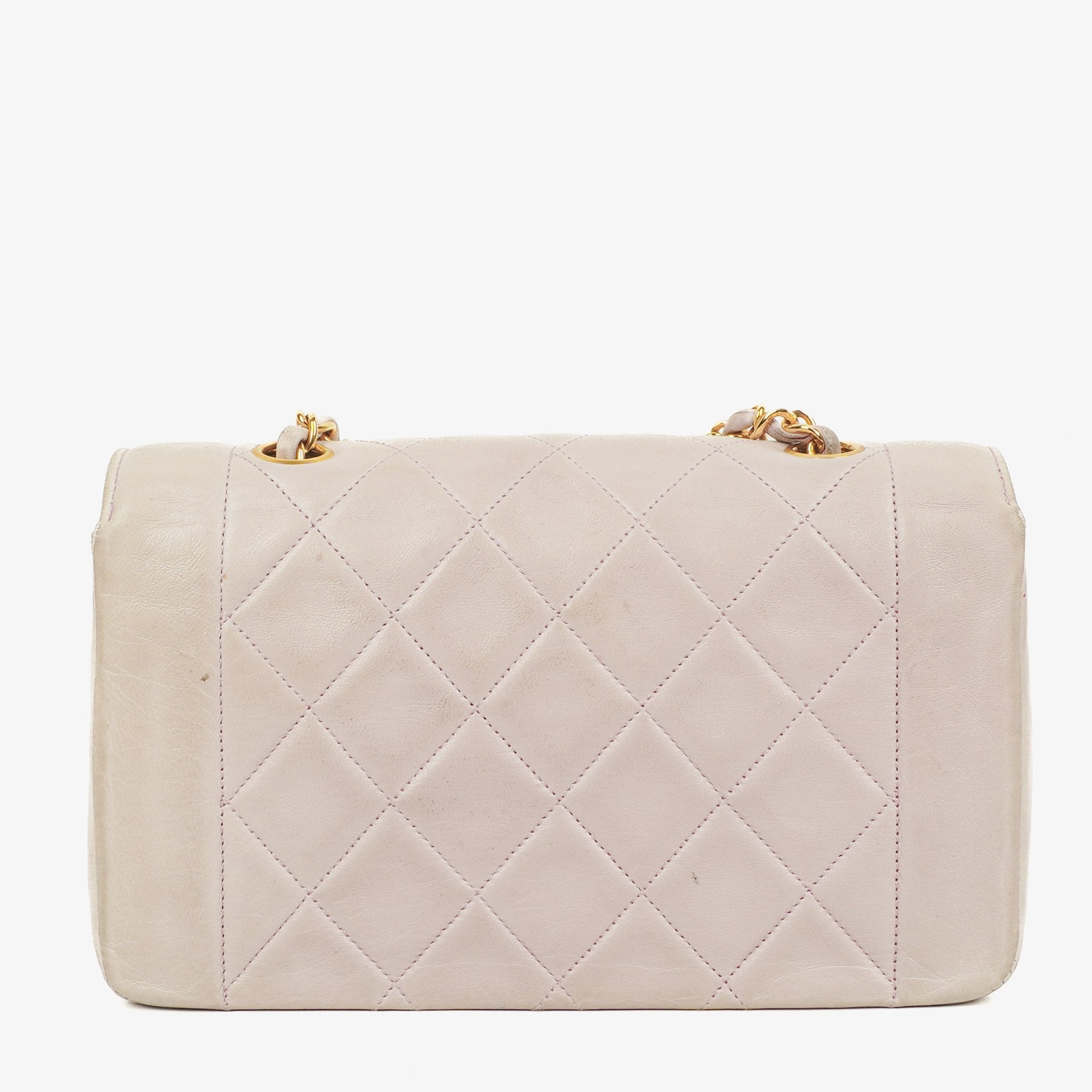 Chanel Diana Quilted Lambskin Vintage Medium Flap Bag With 24K Gold-Plated Hardware
