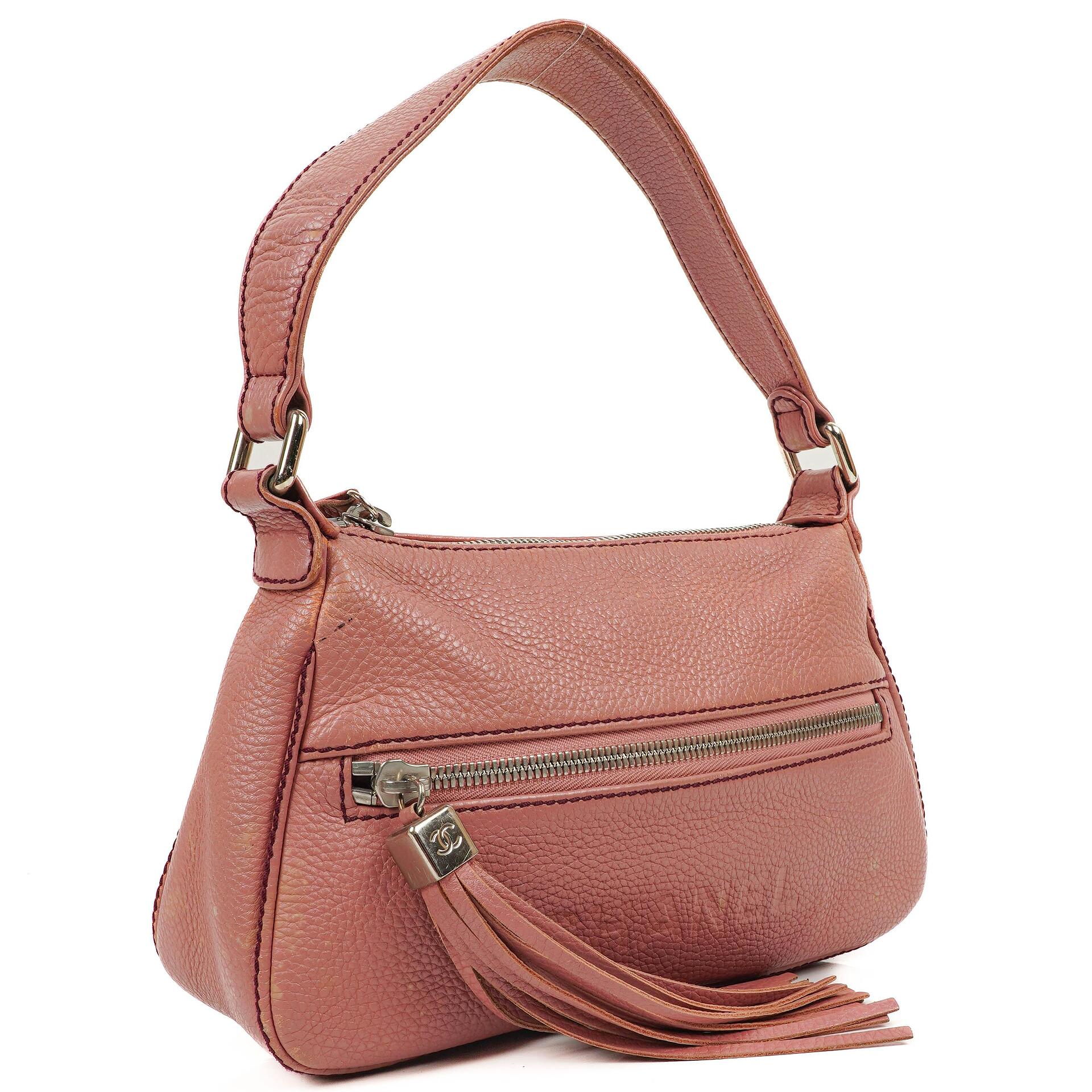 Chanel LAX Front Pocket Grained Calfskin Shoulder Bag, 2003-2004