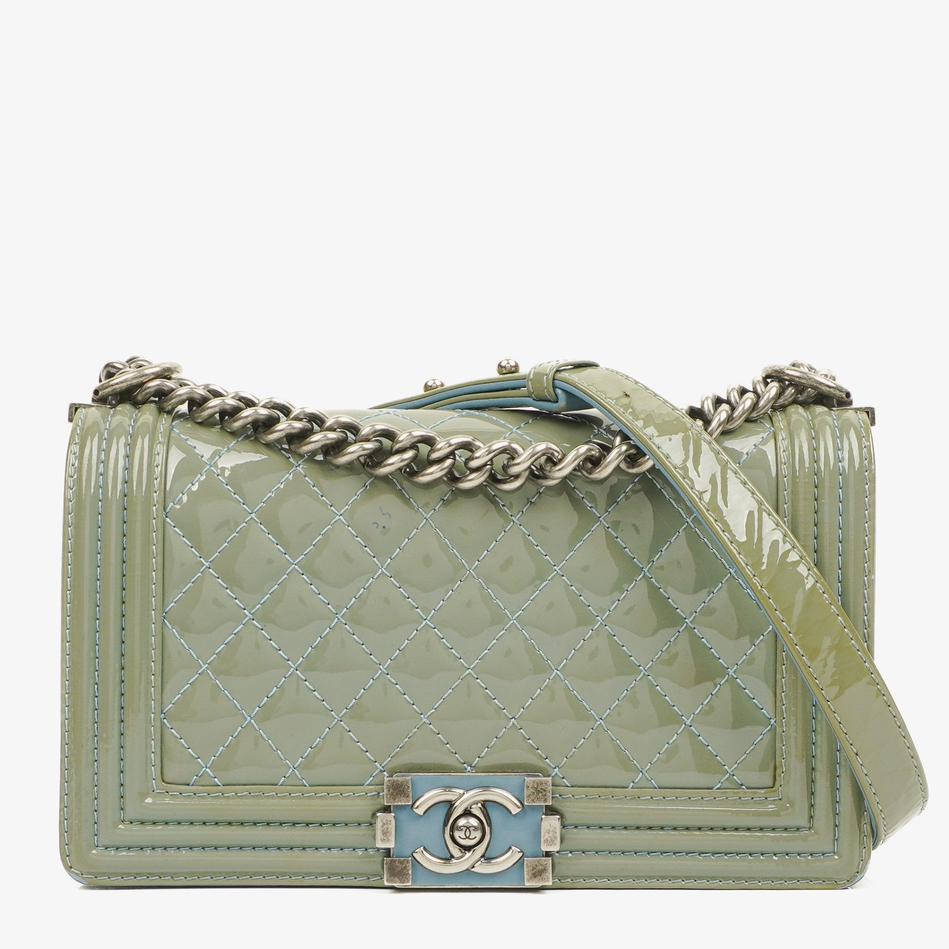 Chanel Patent Leather Boy Flap Bag