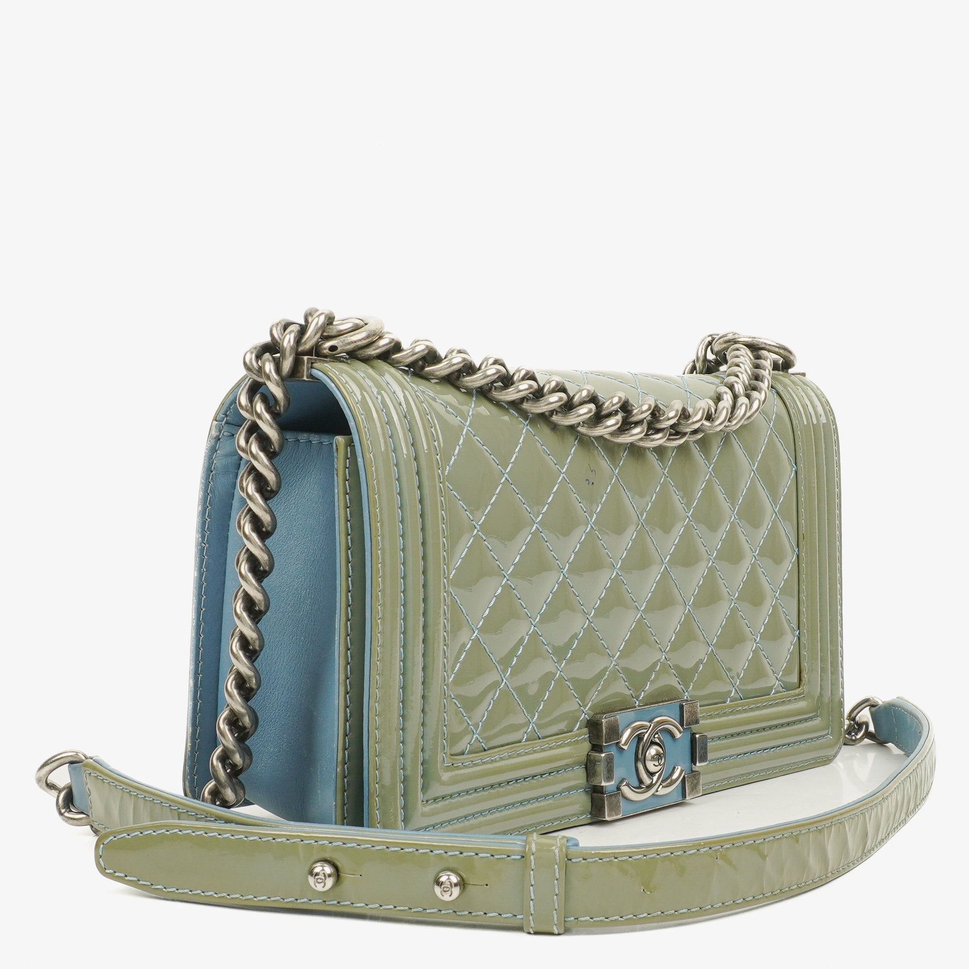Chanel Patent Leather Boy Flap Bag