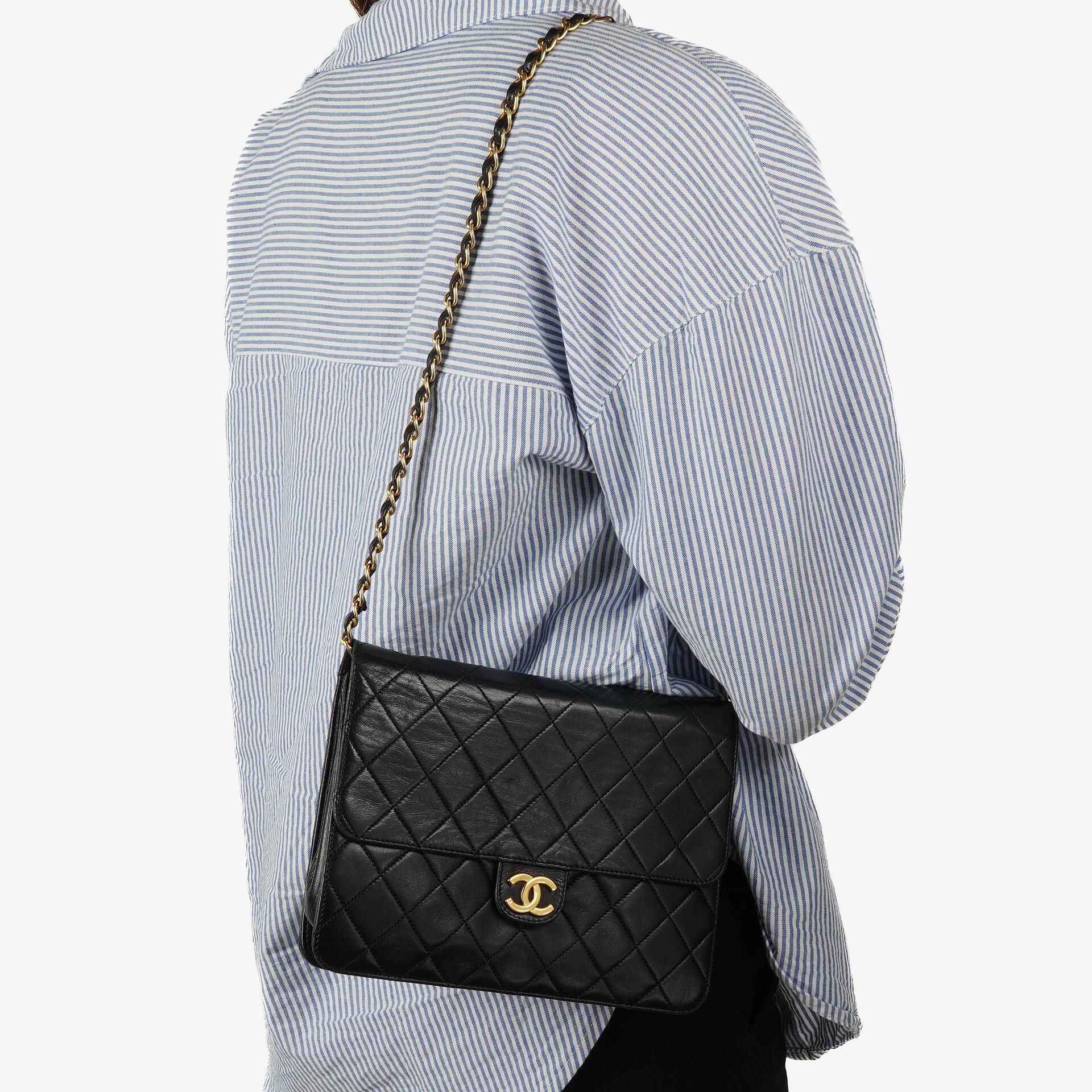 Chanel Small Classic Lambskin Flap Bag With 24K Gold-Plated Hardware