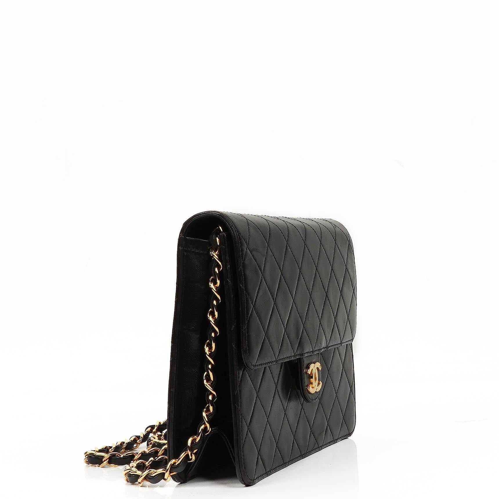Chanel Small Classic Lambskin Flap Bag With 24K Gold-Plated Hardware