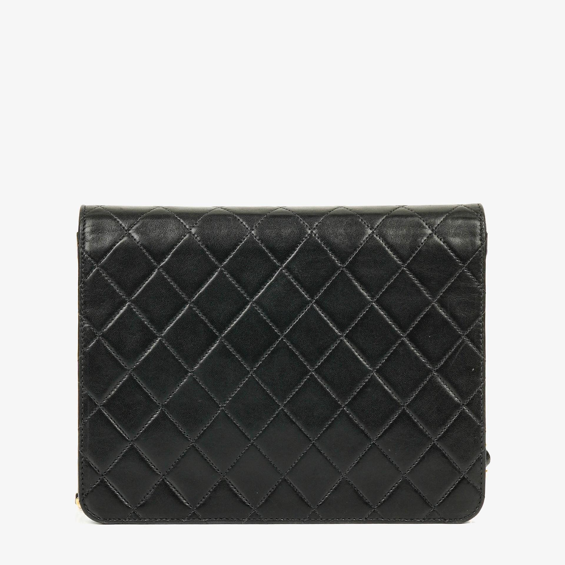Chanel Small Classic Single Flap Bag Black Quilted Lambskin With 24K Gold-Plated Hardware
