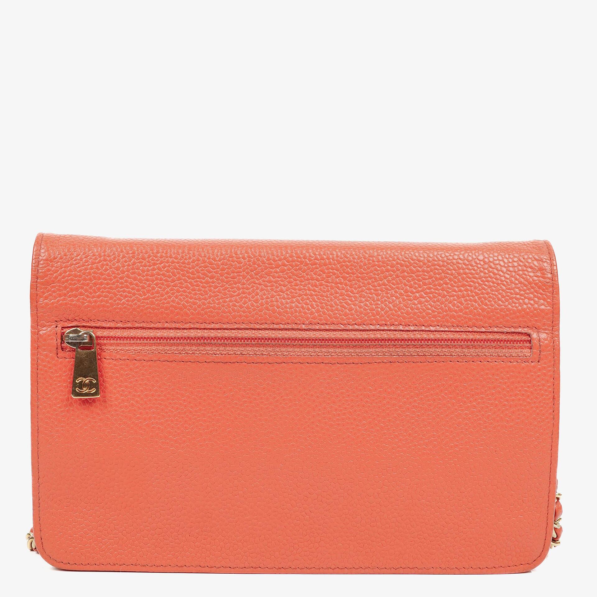 Chanel Timeless Wallet on Chain WOC In Caviar Leather